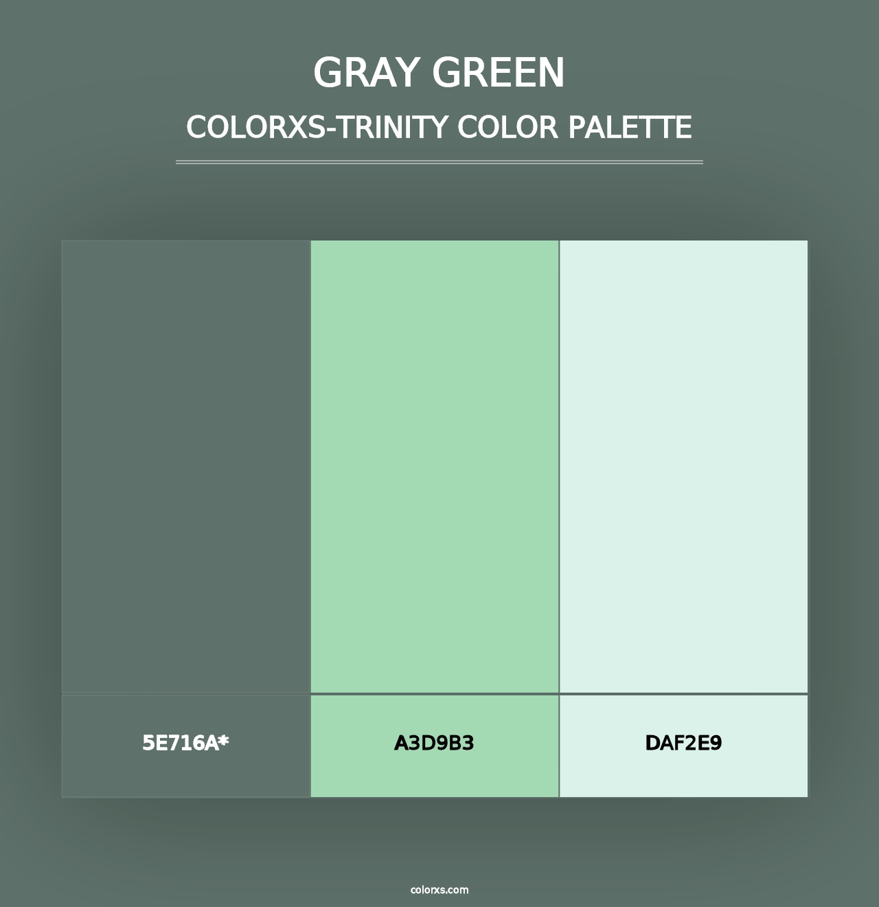 Gray Green - Colorxs Trinity Palette