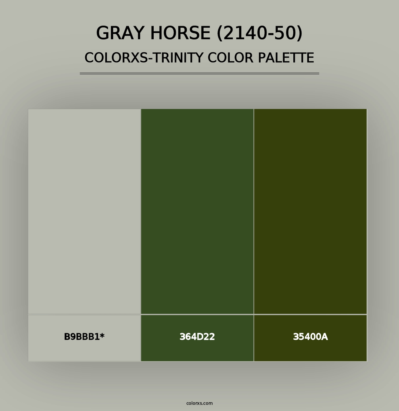 Gray Horse (2140-50) - Colorxs Trinity Palette