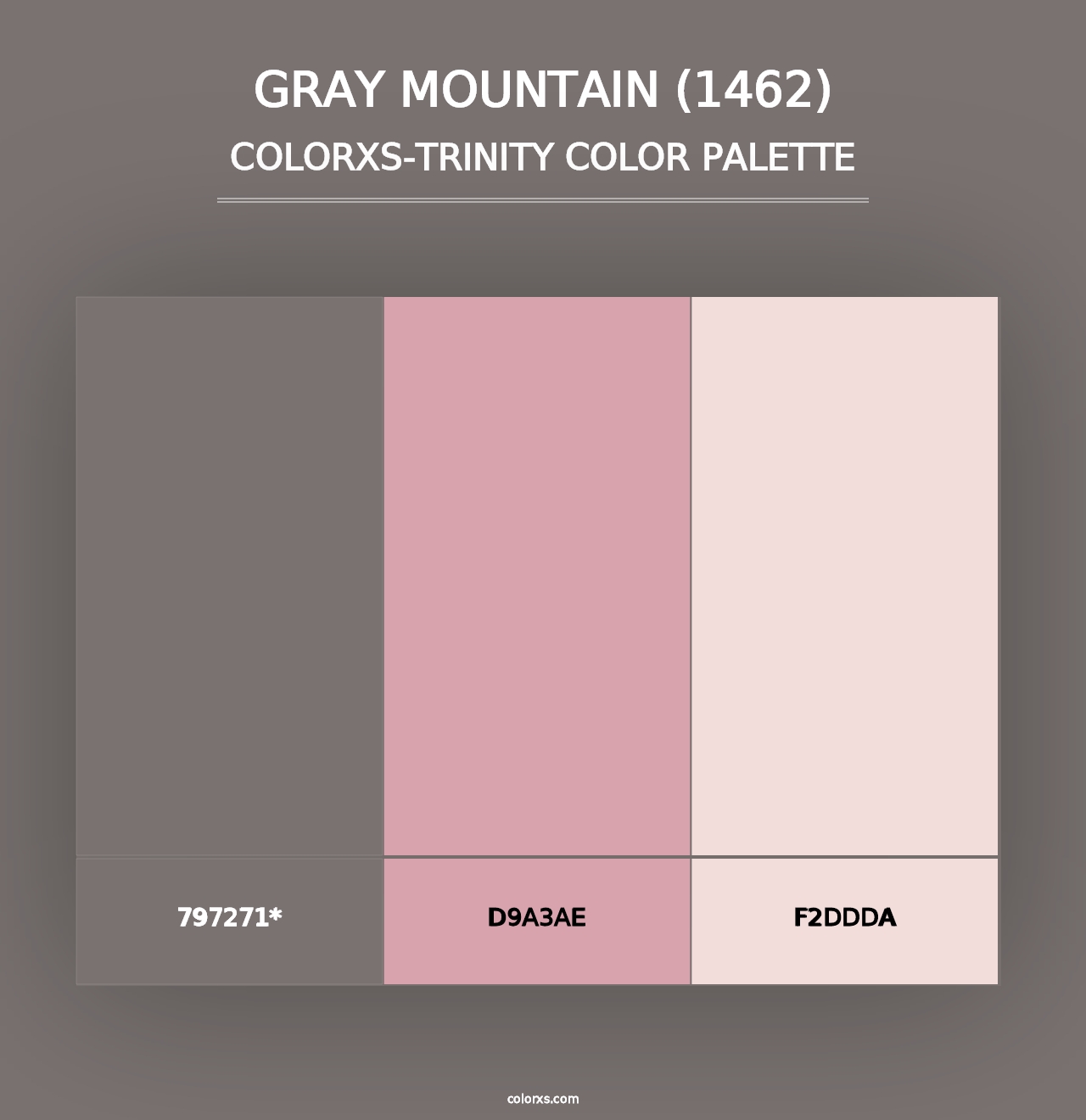 Gray Mountain (1462) - Colorxs Trinity Palette