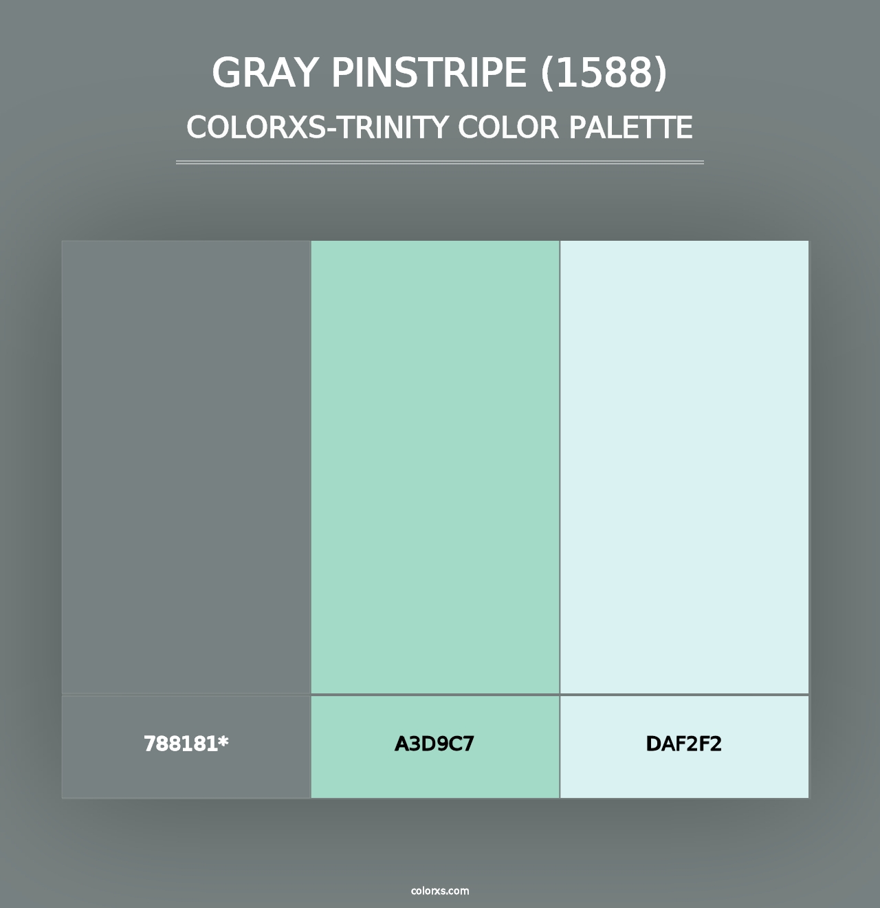 Gray Pinstripe (1588) - Colorxs Trinity Palette