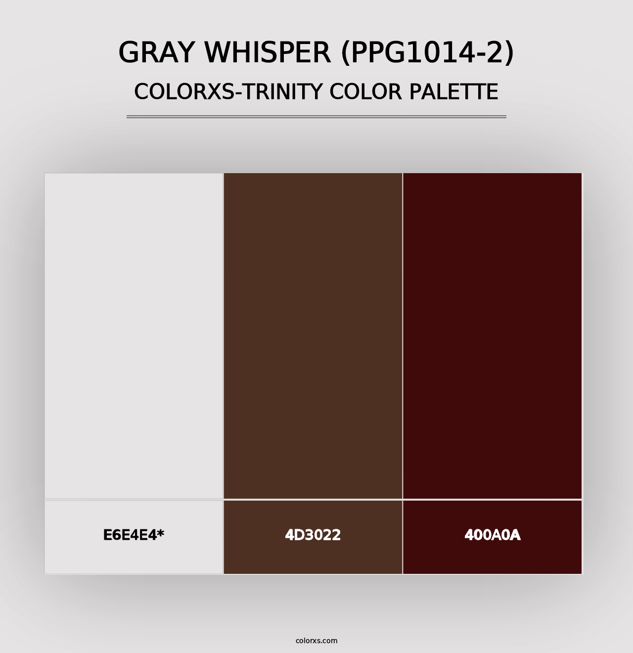 Gray Whisper (PPG1014-2) - Colorxs Trinity Palette