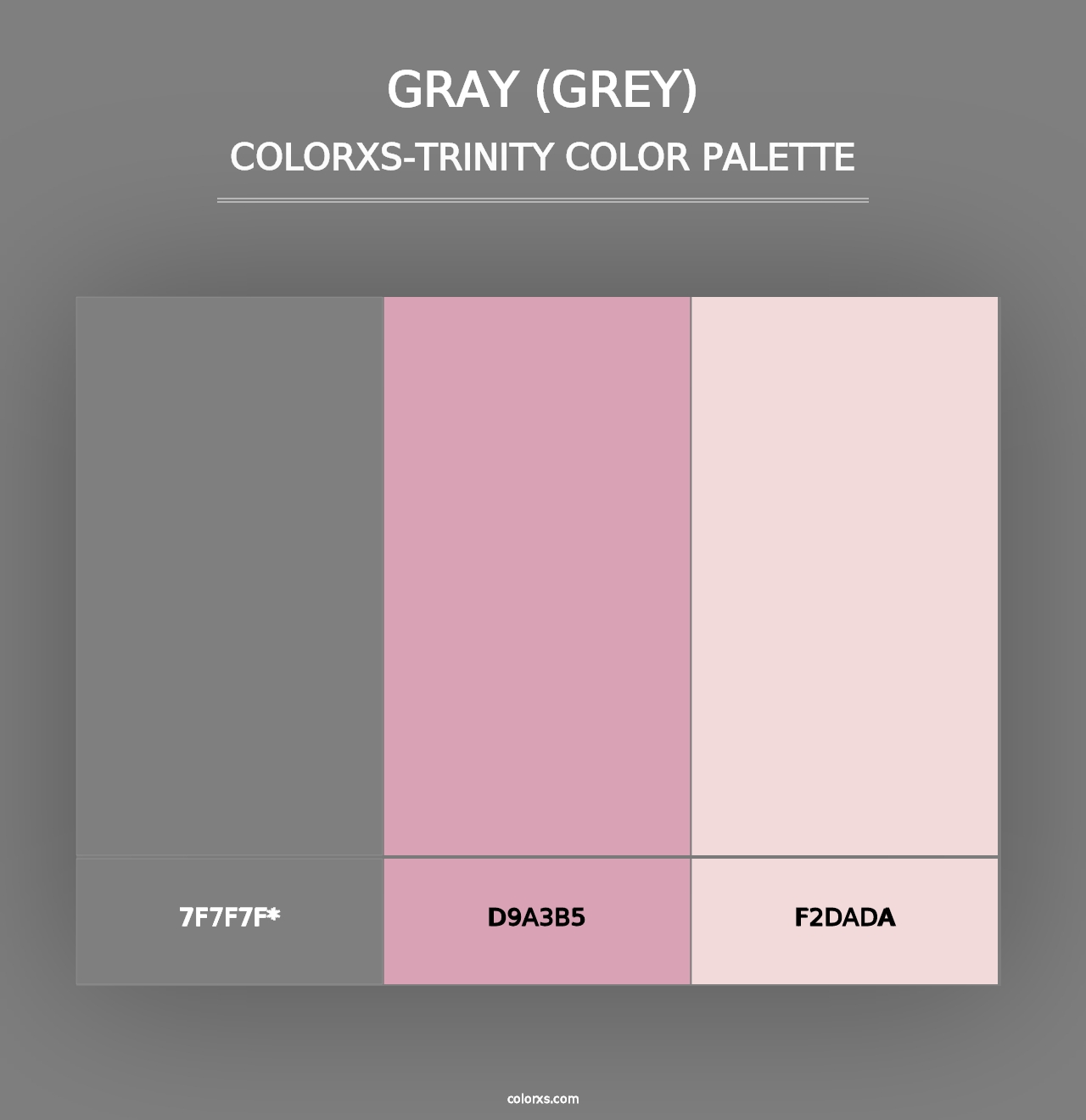 Gray (Grey) - Colorxs Trinity Palette