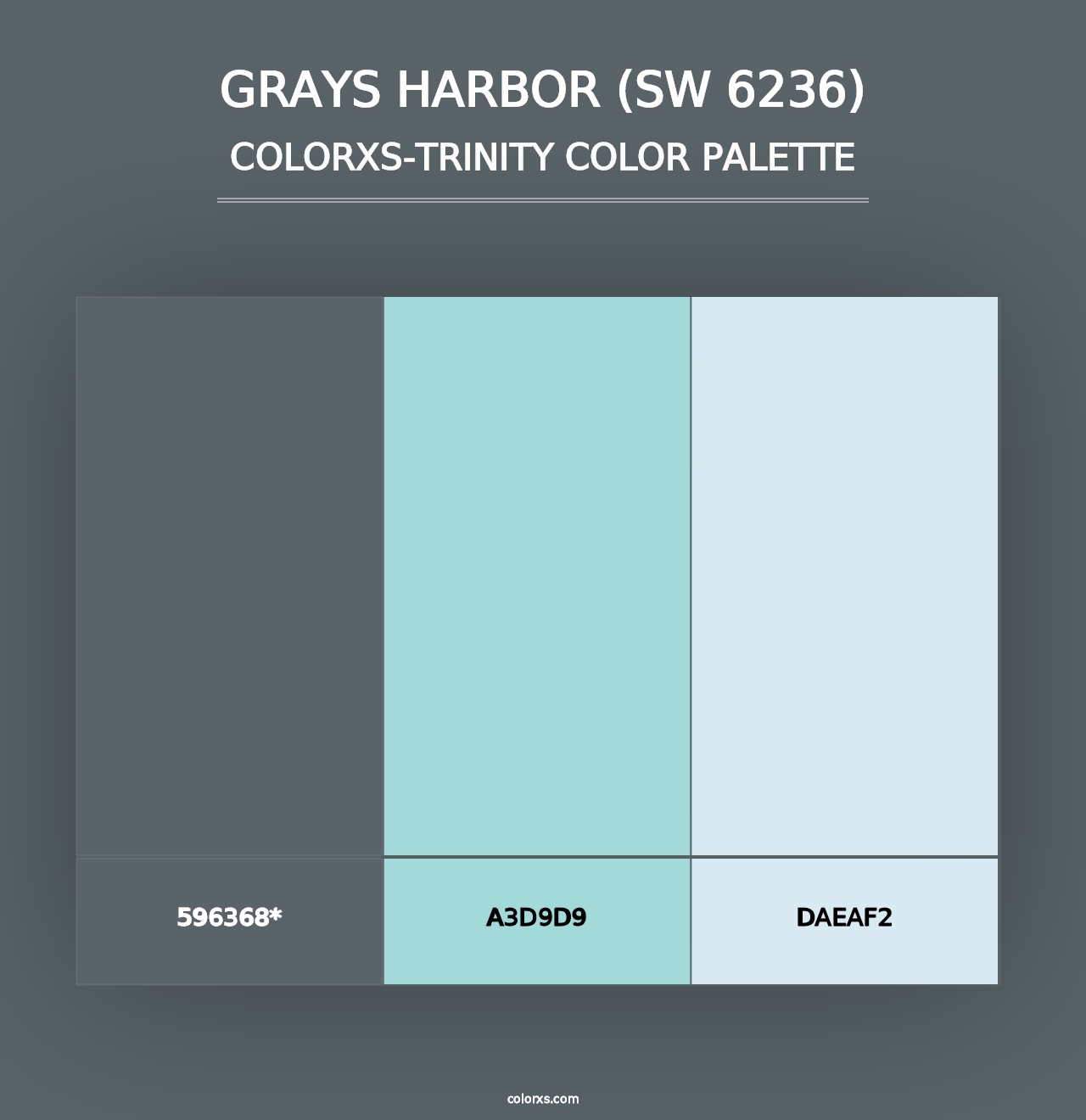 Grays Harbor (SW 6236) - Colorxs Trinity Palette