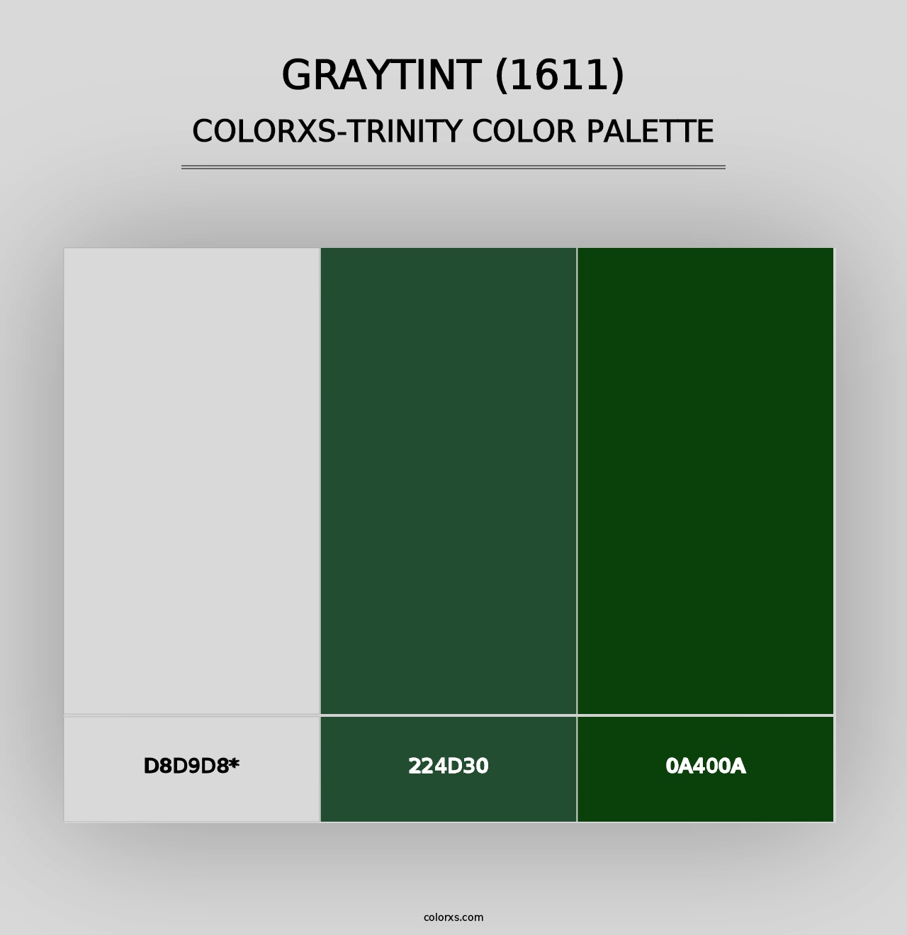 Graytint (1611) - Colorxs Trinity Palette