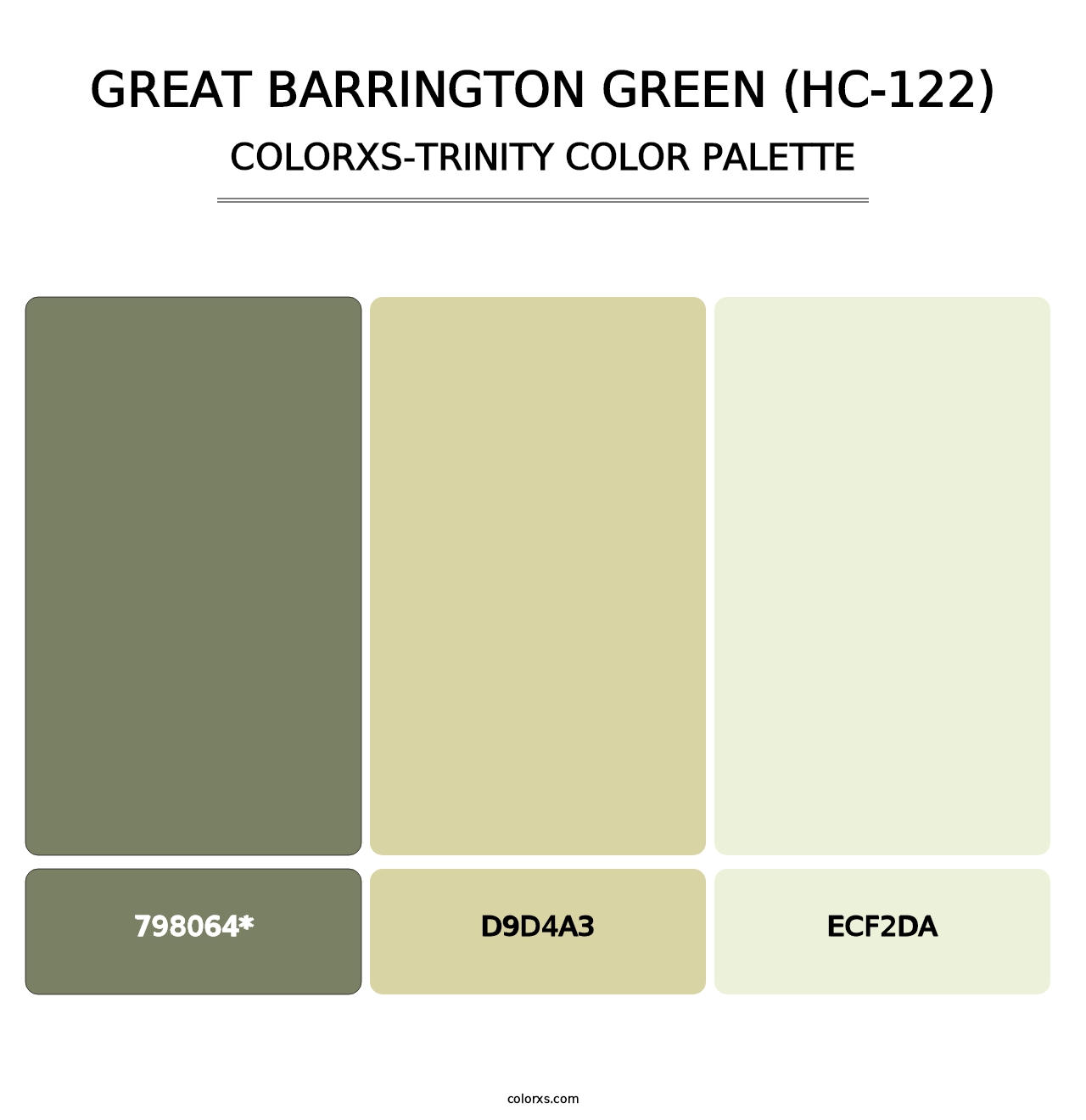 Great Barrington Green (HC-122) - Colorxs Trinity Palette