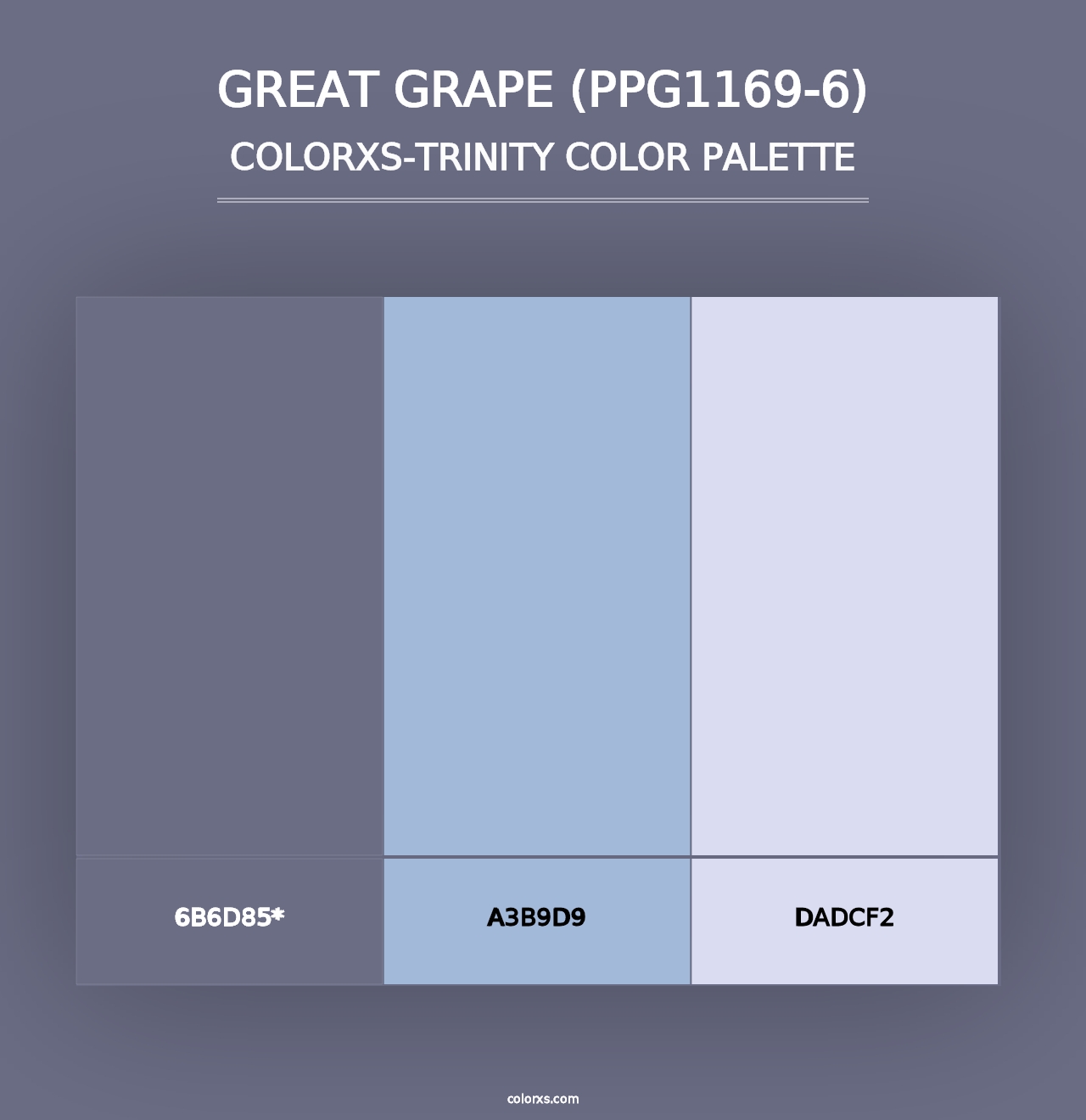 Great Grape (PPG1169-6) - Colorxs Trinity Palette