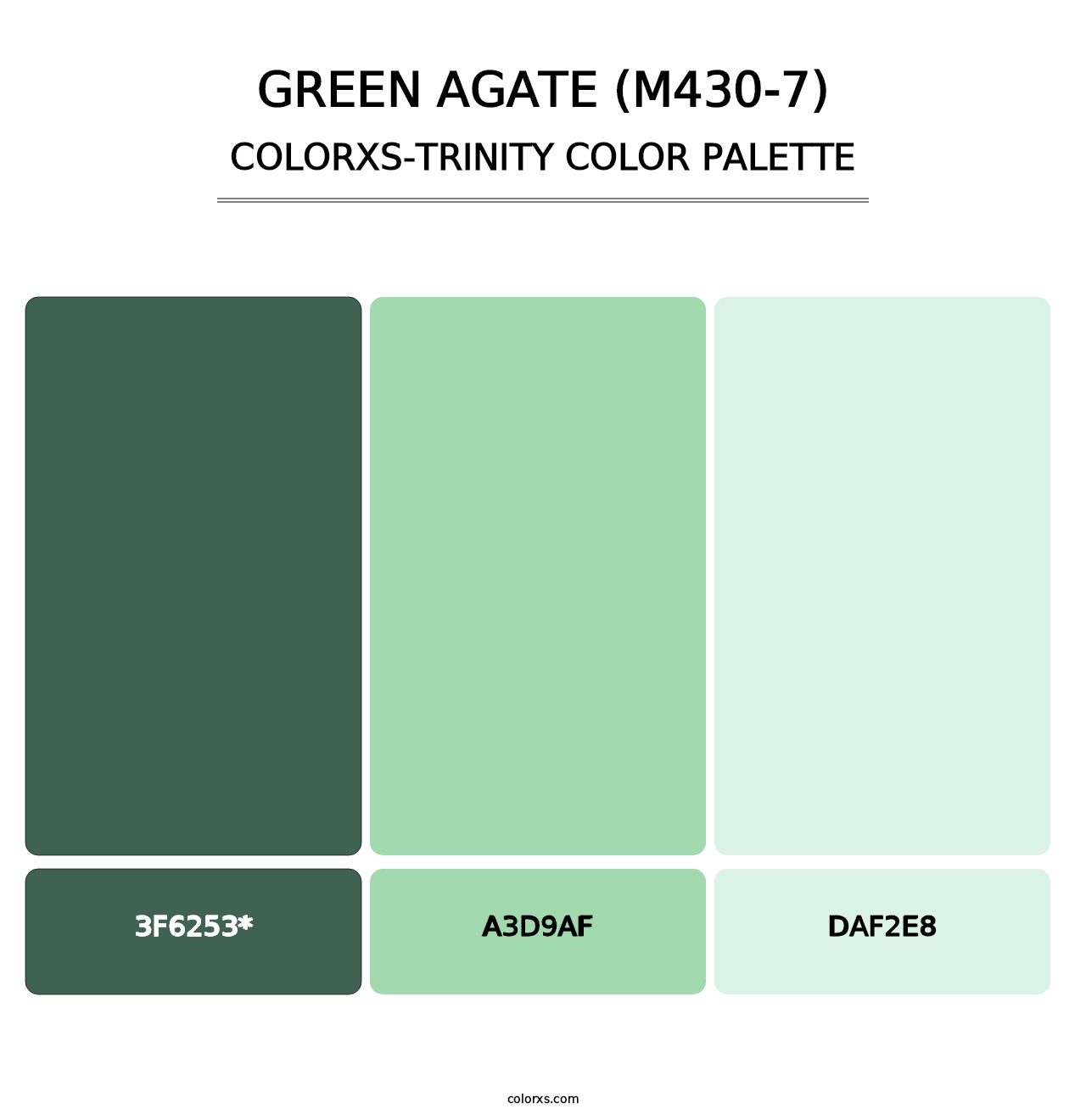 Green Agate (M430-7) - Colorxs Trinity Palette