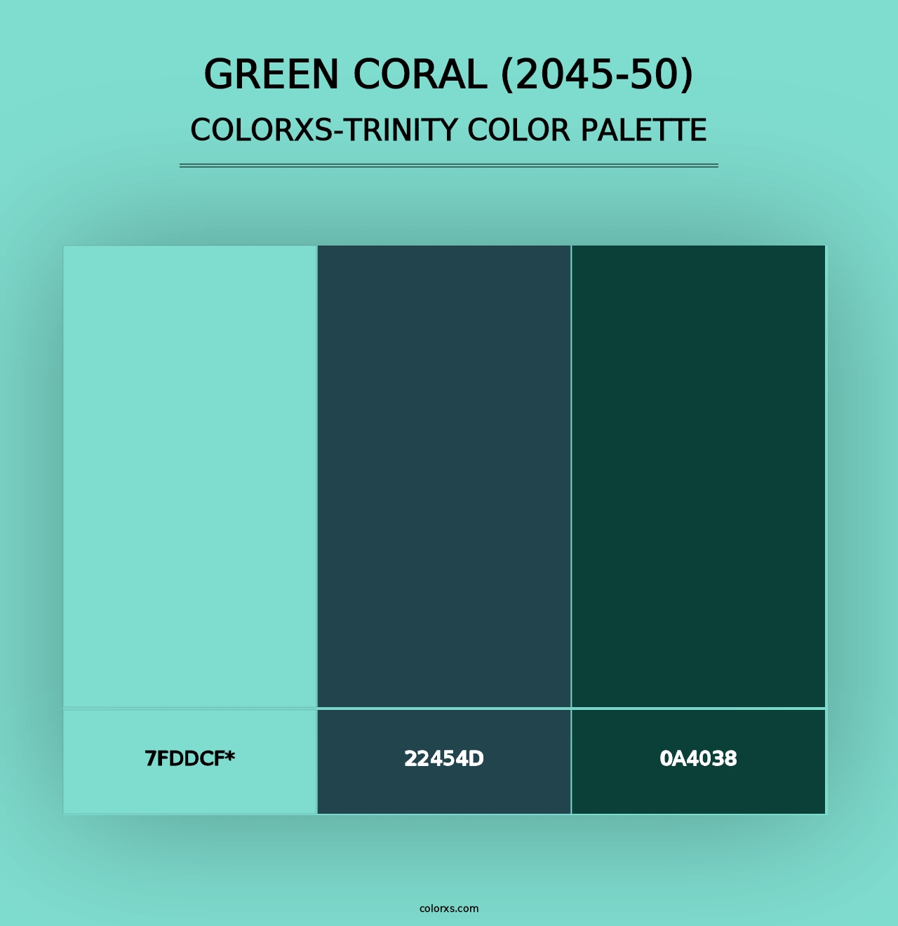 Green Coral (2045-50) - Colorxs Trinity Palette