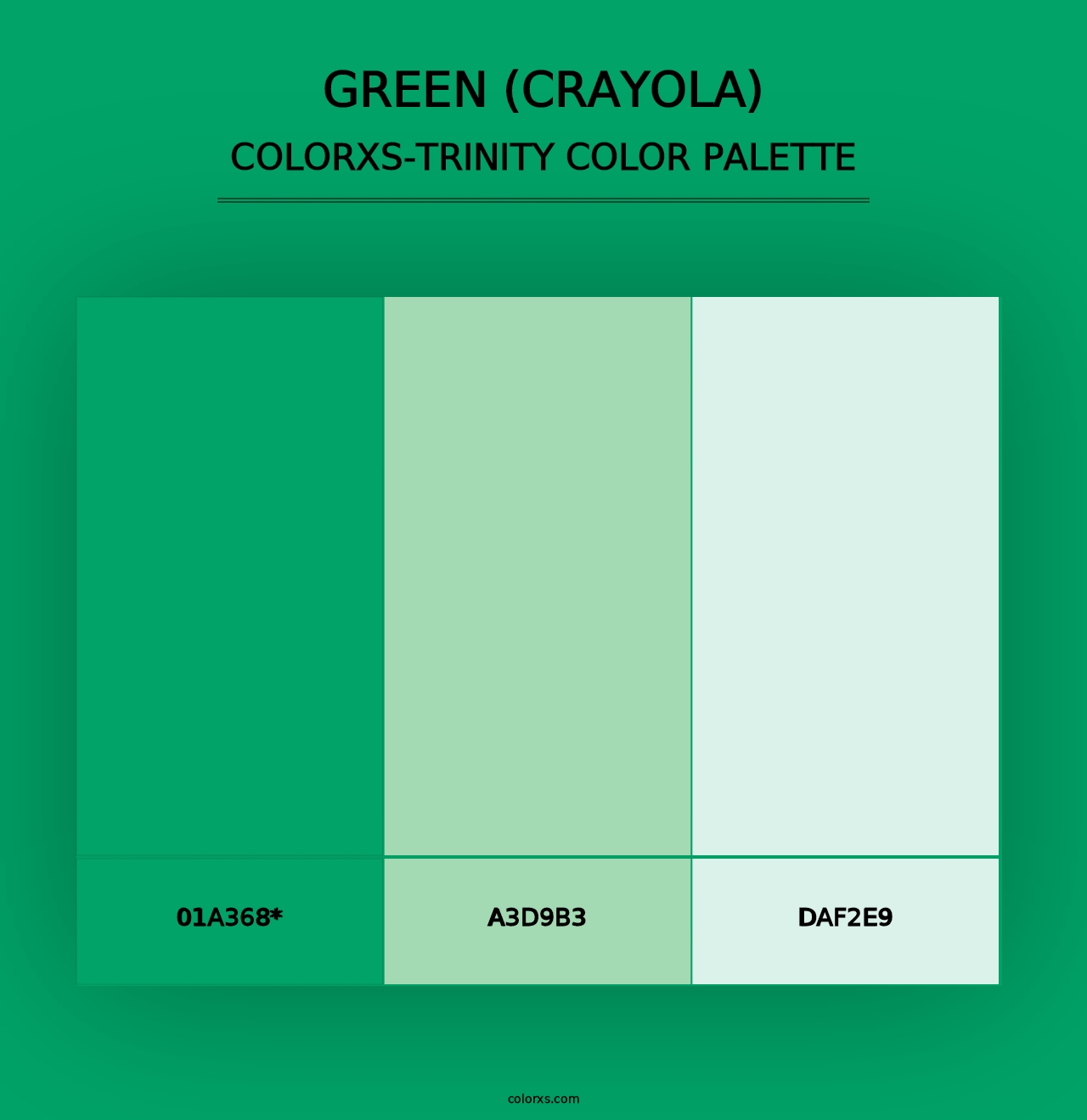 Green (Crayola) - Colorxs Trinity Palette