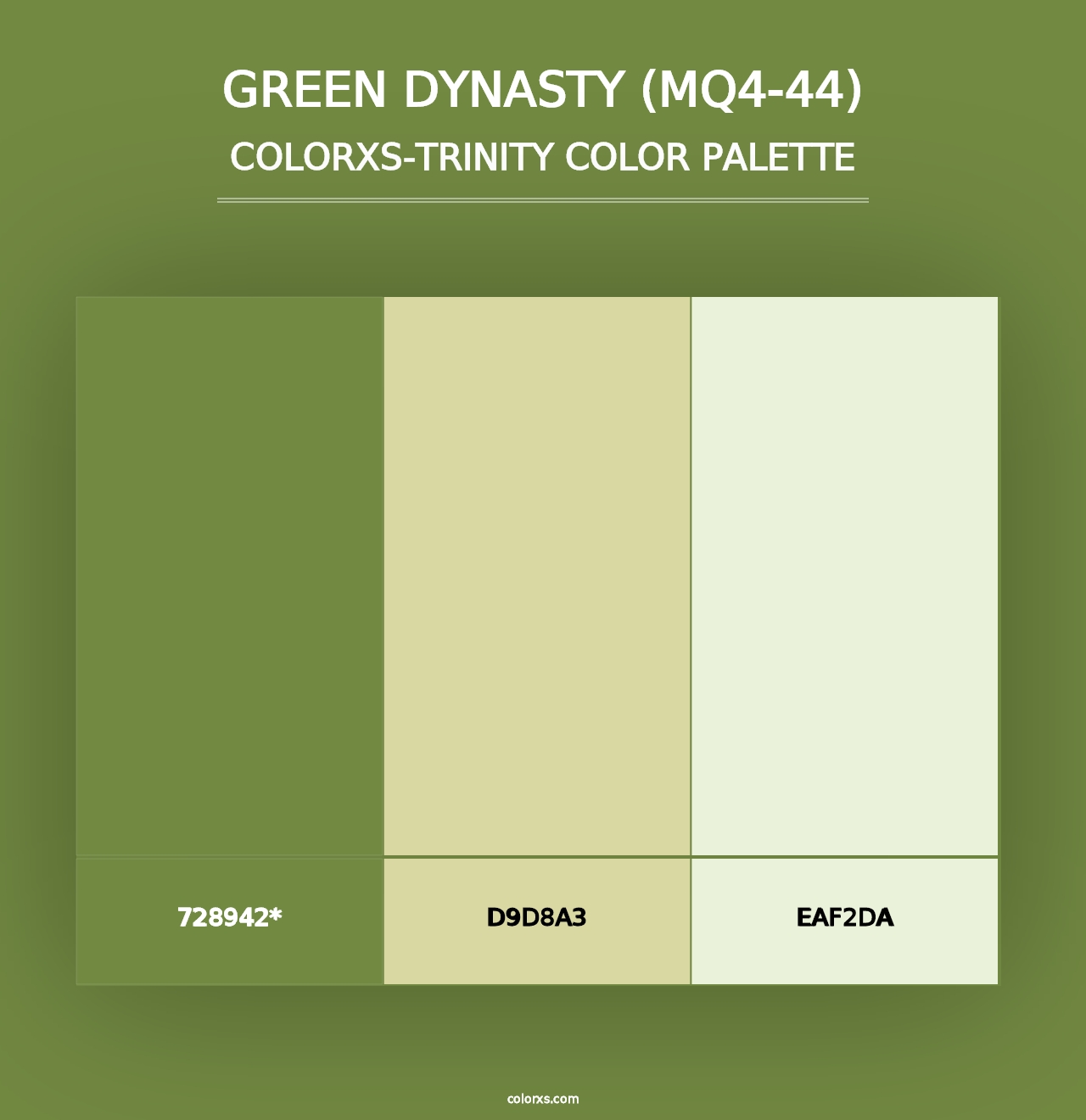 Green Dynasty (MQ4-44) - Colorxs Trinity Palette