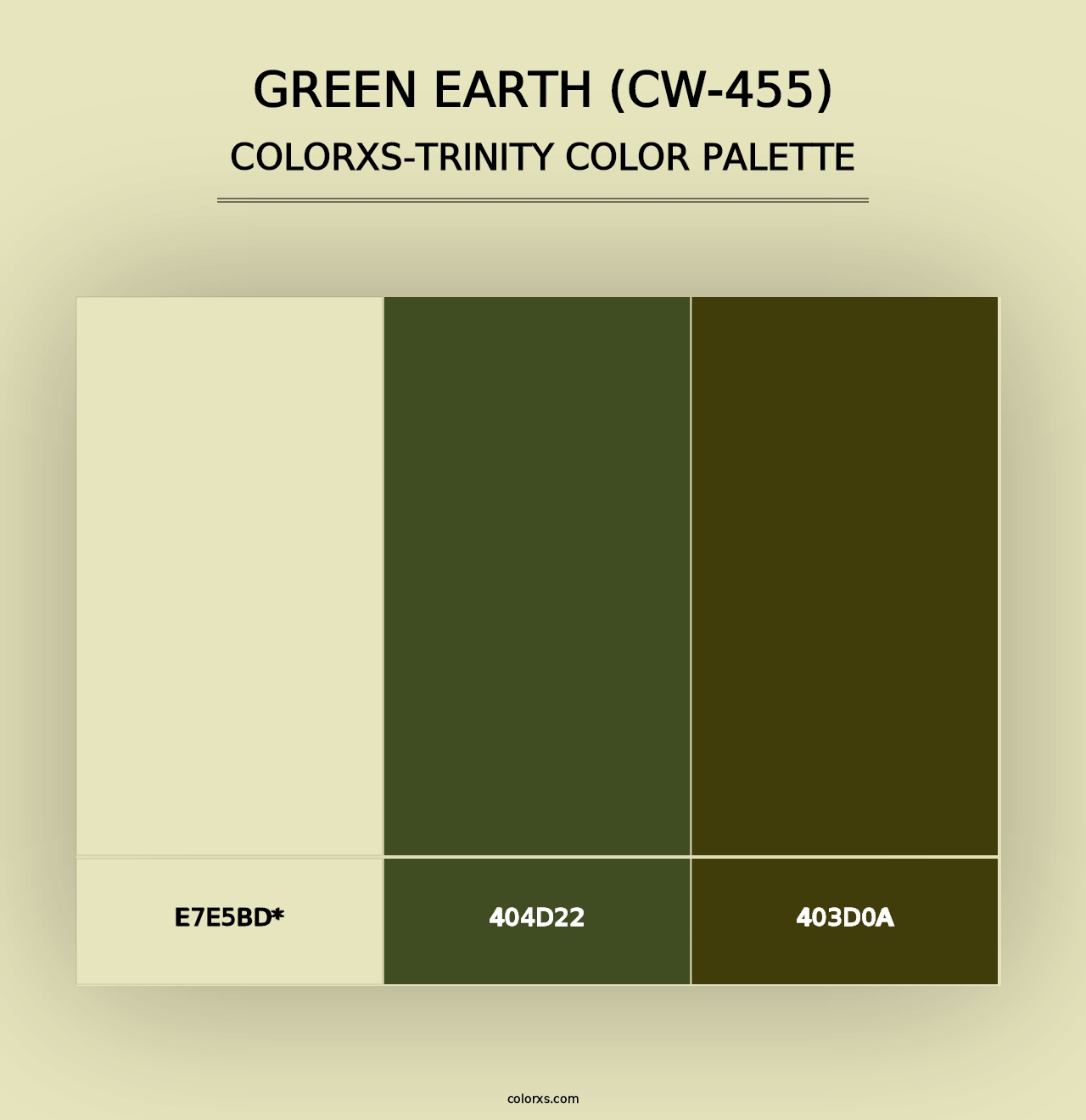 Green Earth (CW-455) - Colorxs Trinity Palette