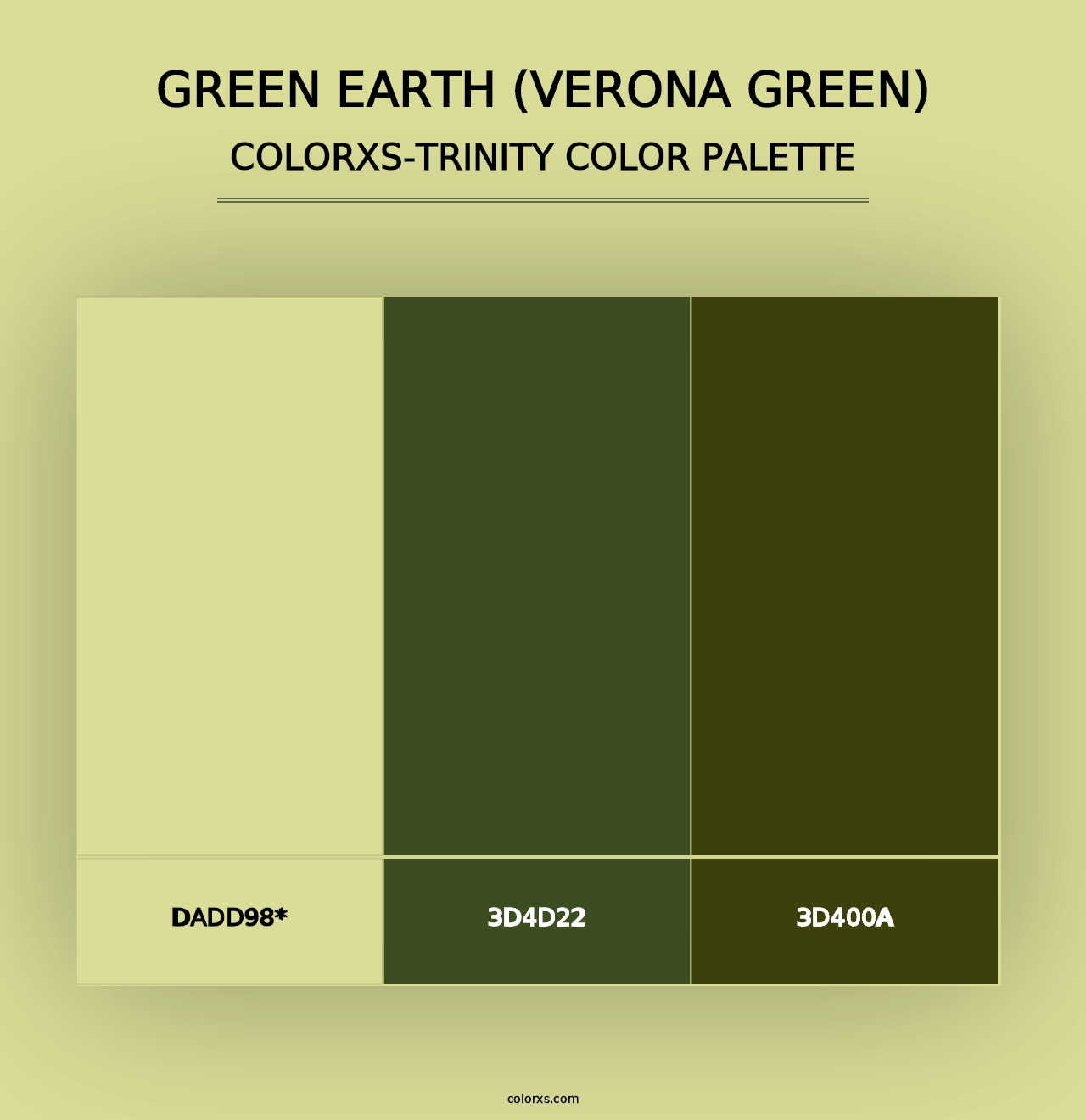 Green Earth (Verona Green) - Colorxs Trinity Palette