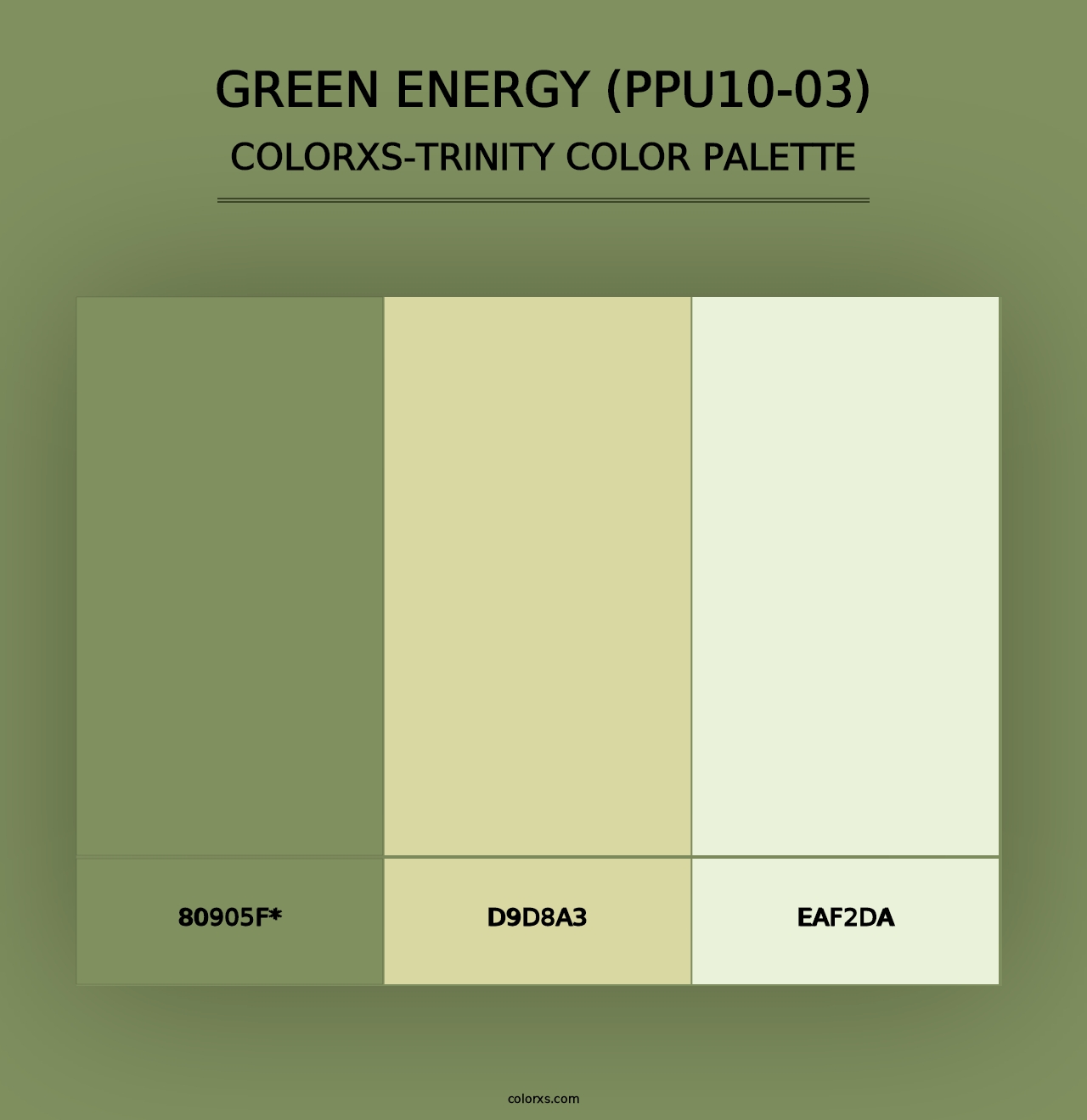 Green Energy (PPU10-03) - Colorxs Trinity Palette