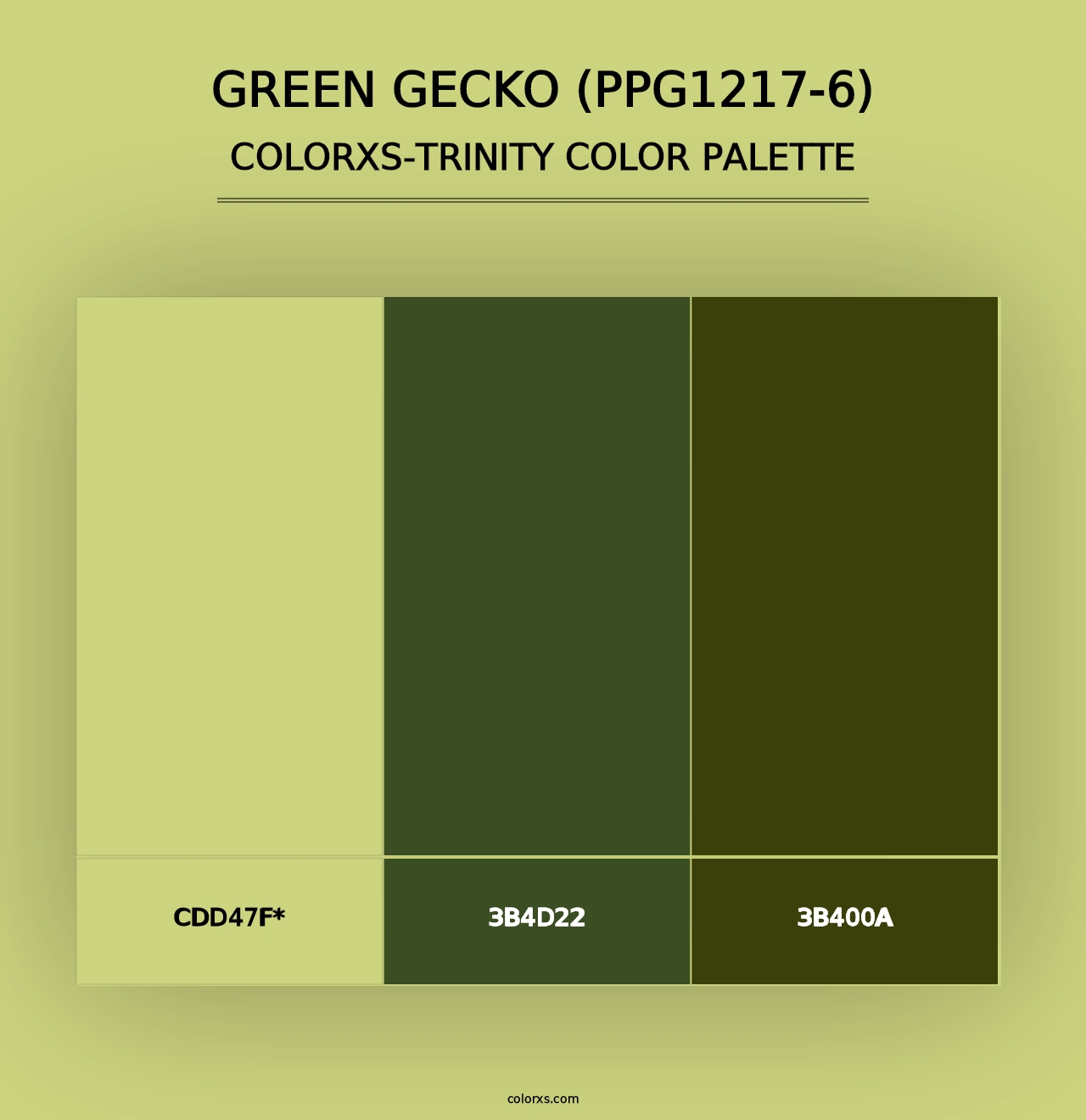 Green Gecko (PPG1217-6) - Colorxs Trinity Palette