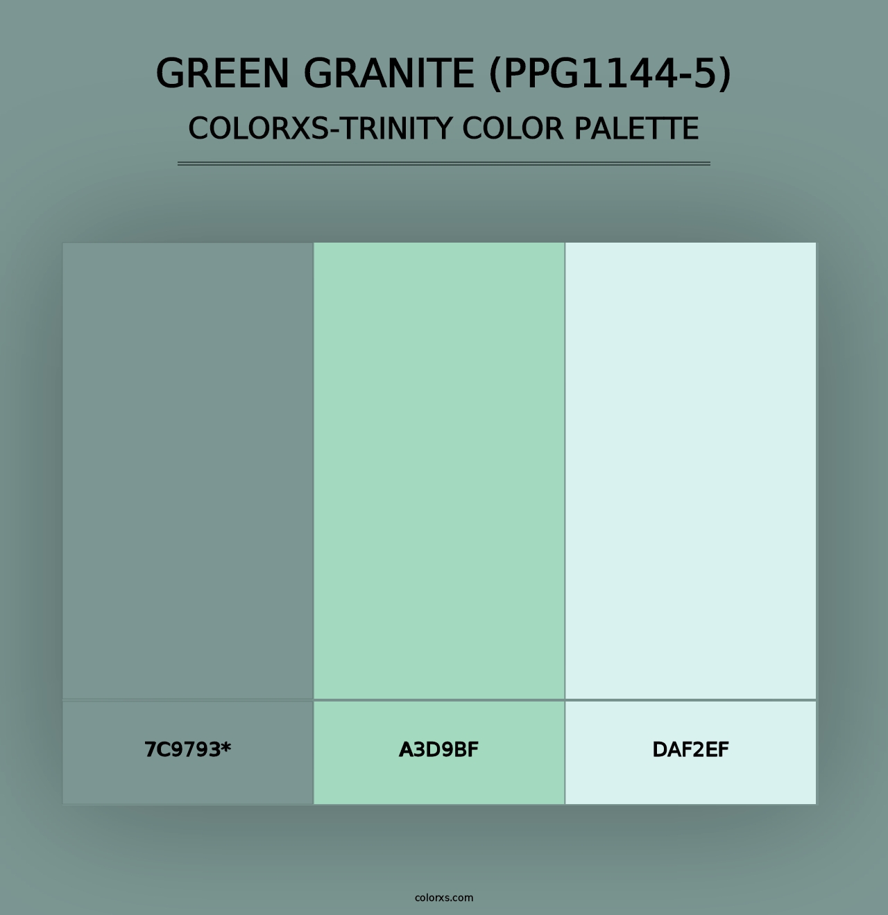 Green Granite (PPG1144-5) - Colorxs Trinity Palette