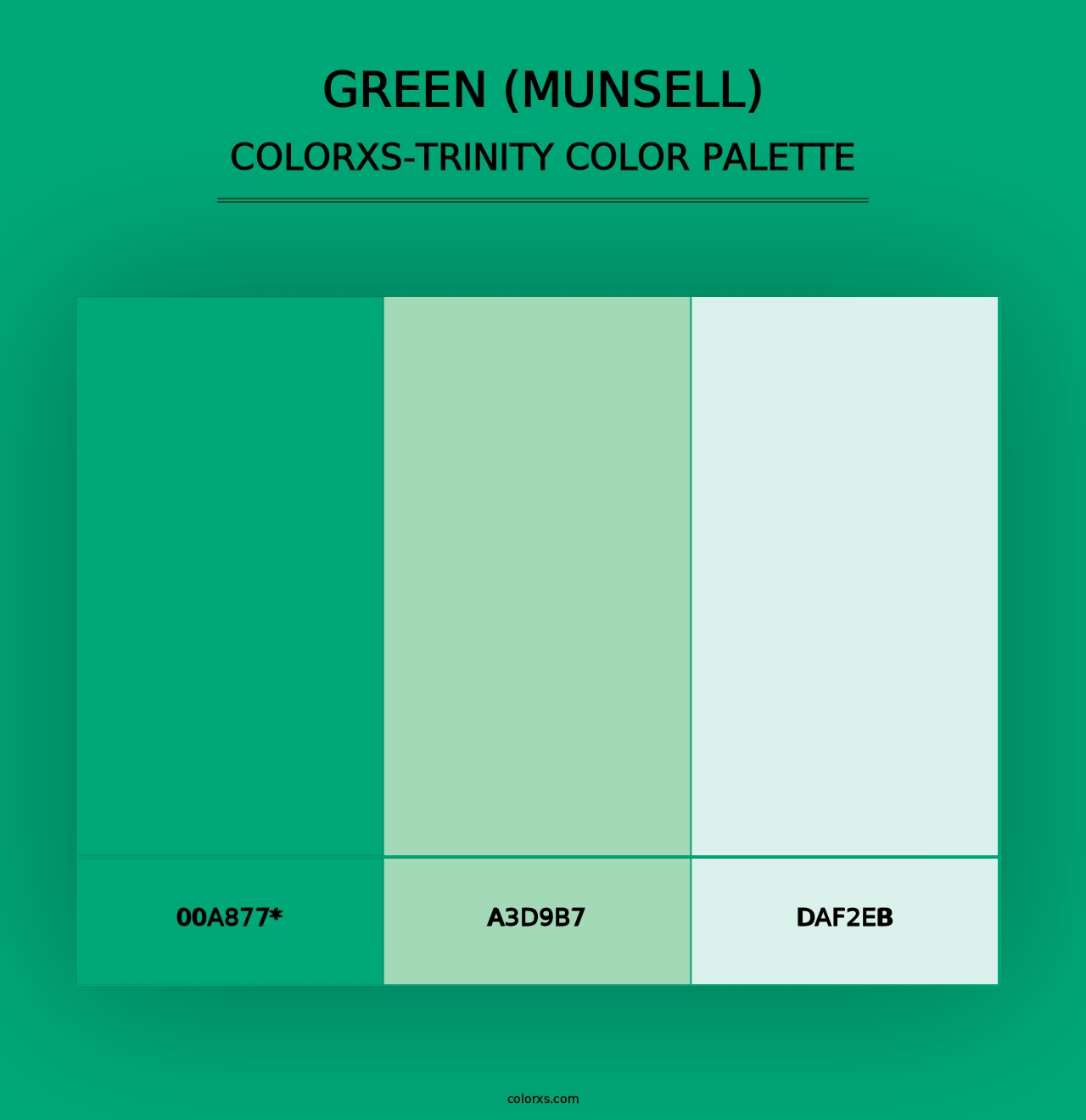 Green (Munsell) - Colorxs Trinity Palette