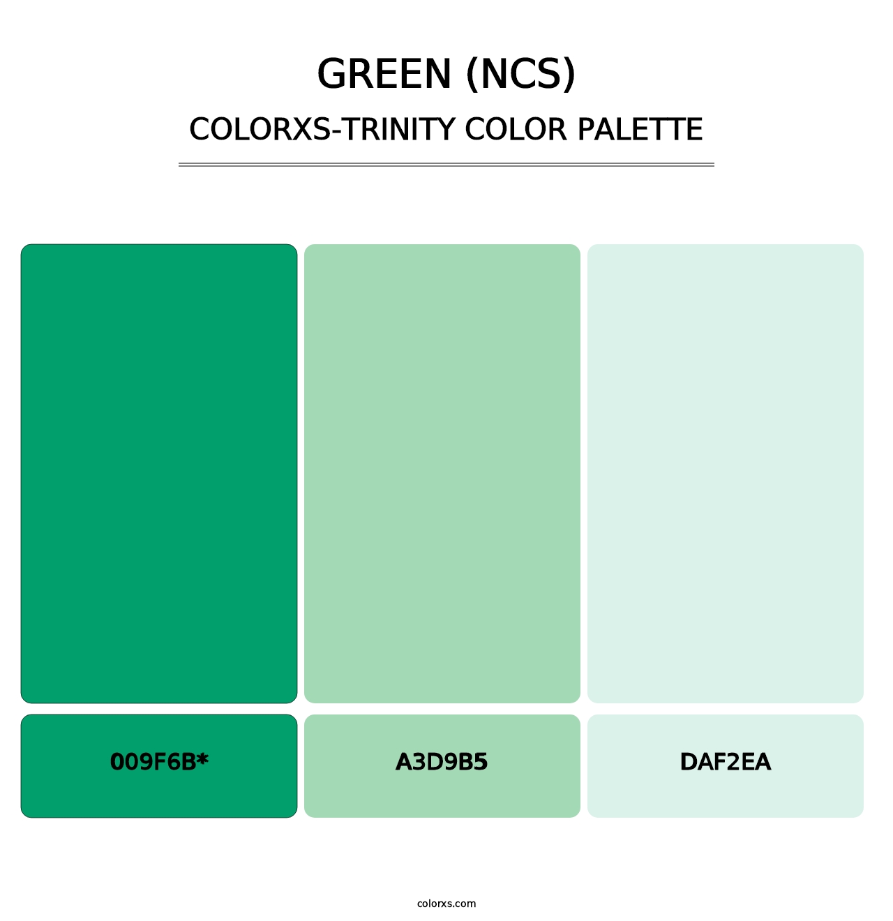 Green (NCS) - Colorxs Trinity Palette