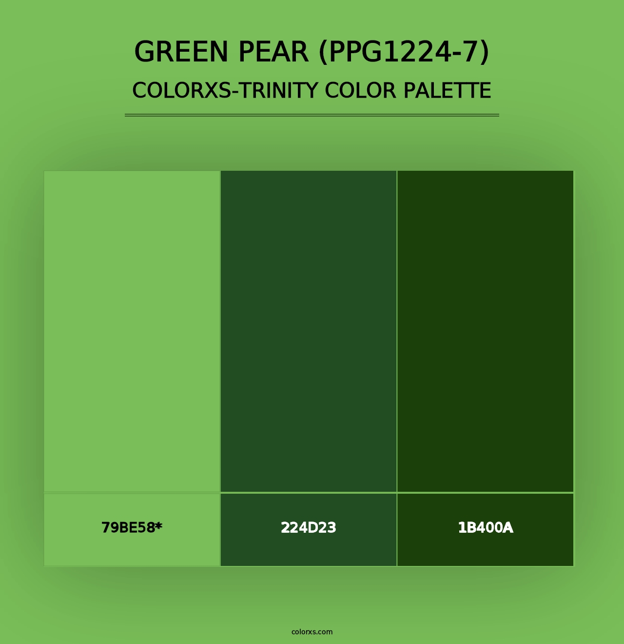 Green Pear (PPG1224-7) - Colorxs Trinity Palette