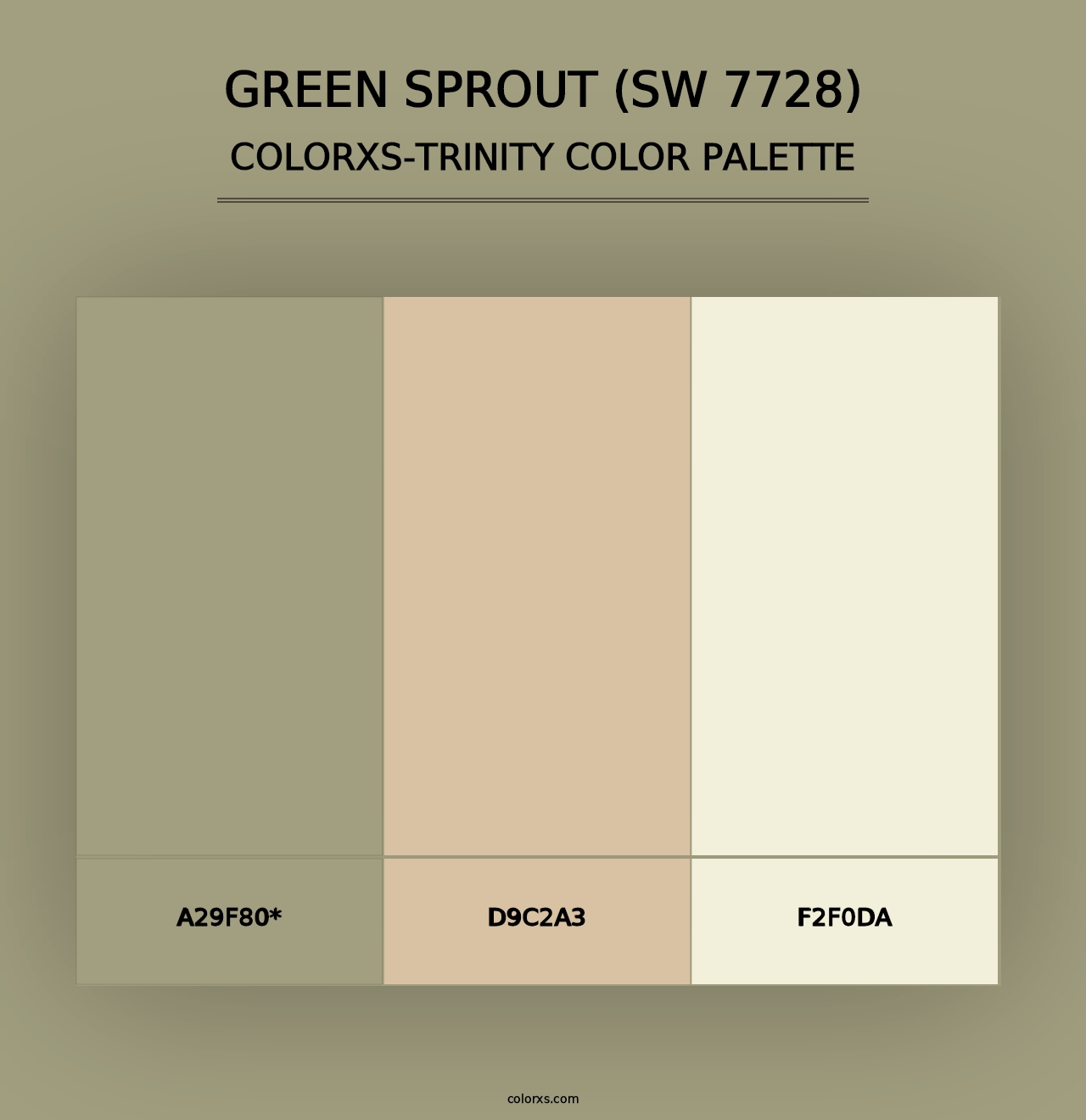 Green Sprout (SW 7728) - Colorxs Trinity Palette