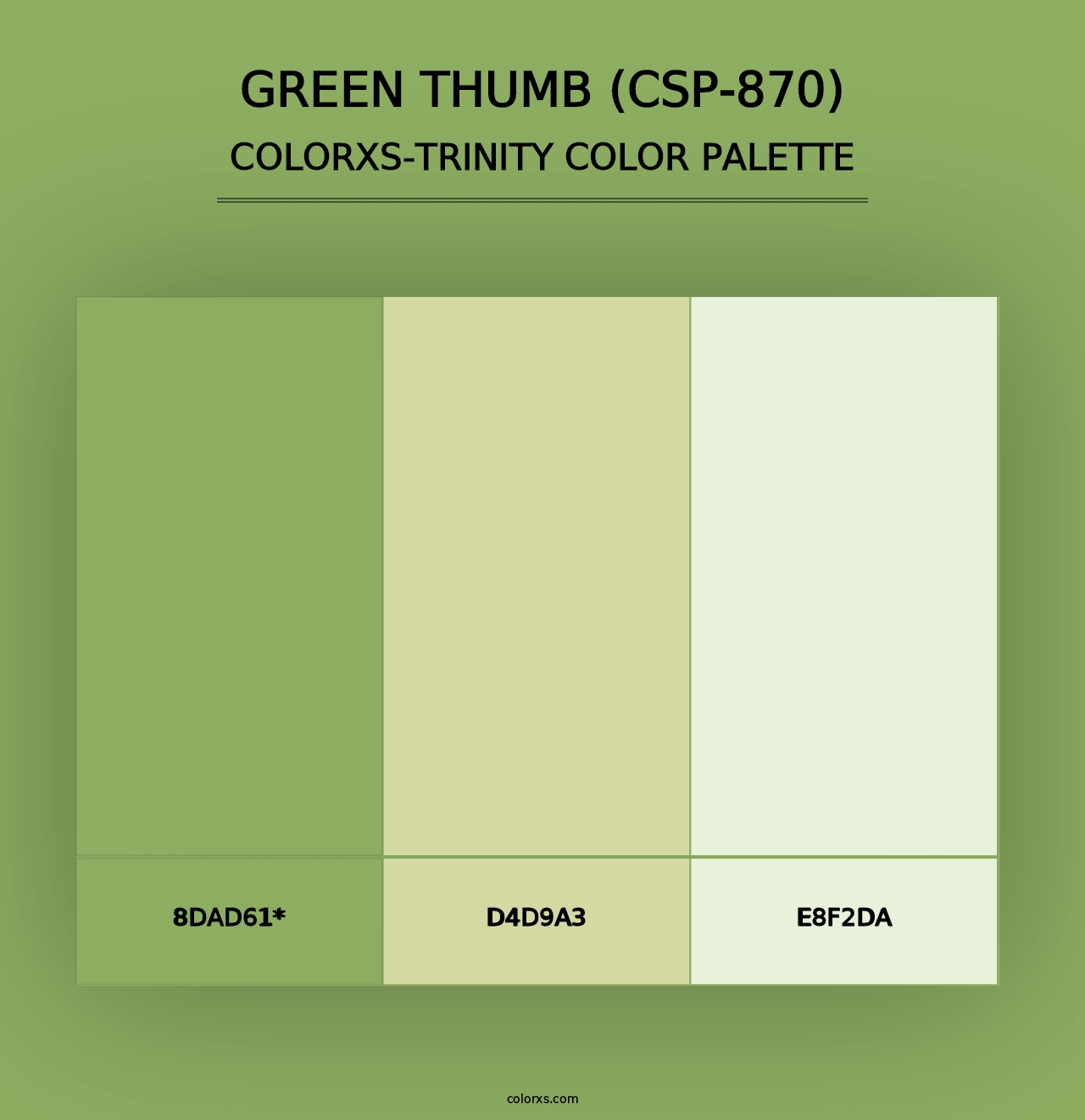 Green Thumb (CSP-870) - Colorxs Trinity Palette