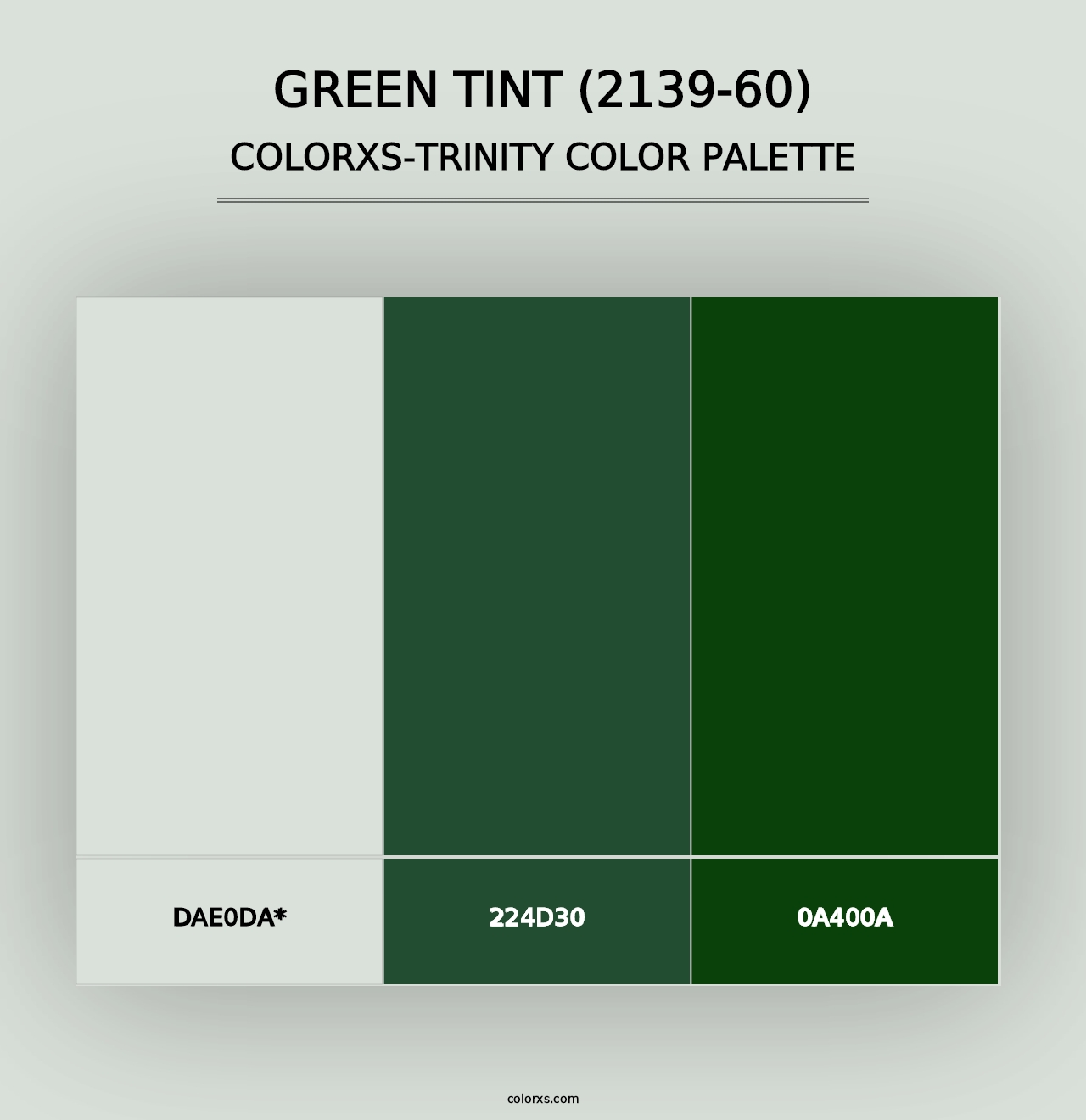 Green Tint (2139-60) - Colorxs Trinity Palette