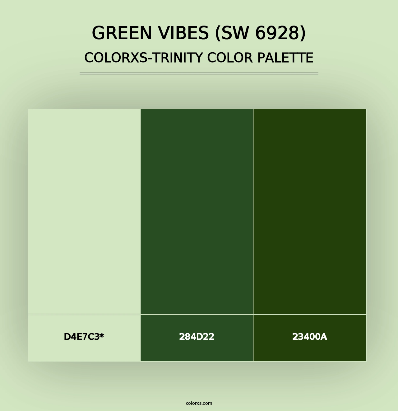 Green Vibes (SW 6928) - Colorxs Trinity Palette