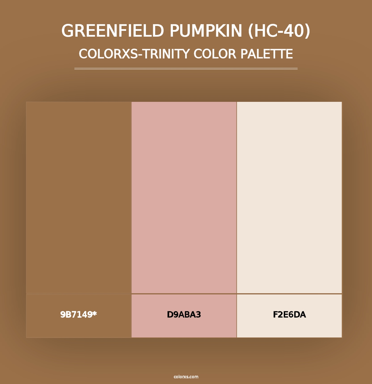 Greenfield Pumpkin (HC-40) - Colorxs Trinity Palette