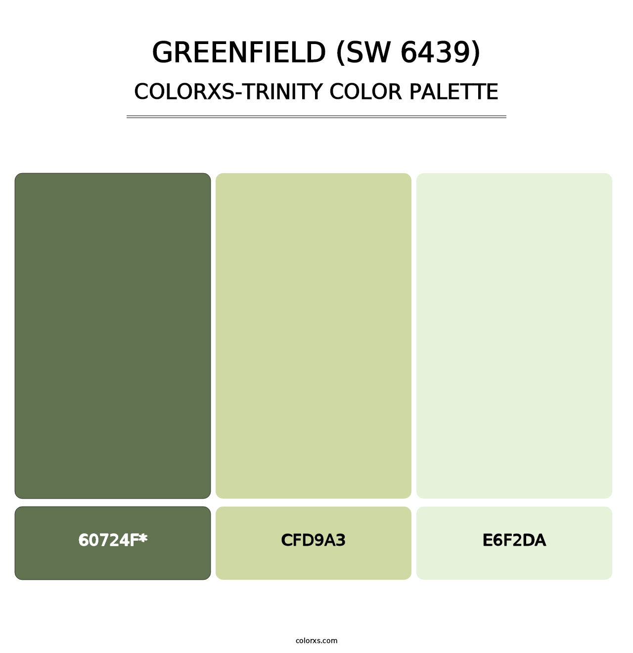 Greenfield (SW 6439) - Colorxs Trinity Palette