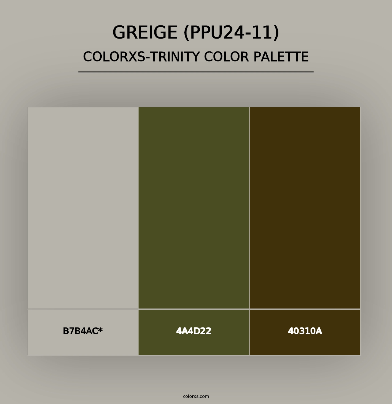 Greige (PPU24-11) - Colorxs Trinity Palette