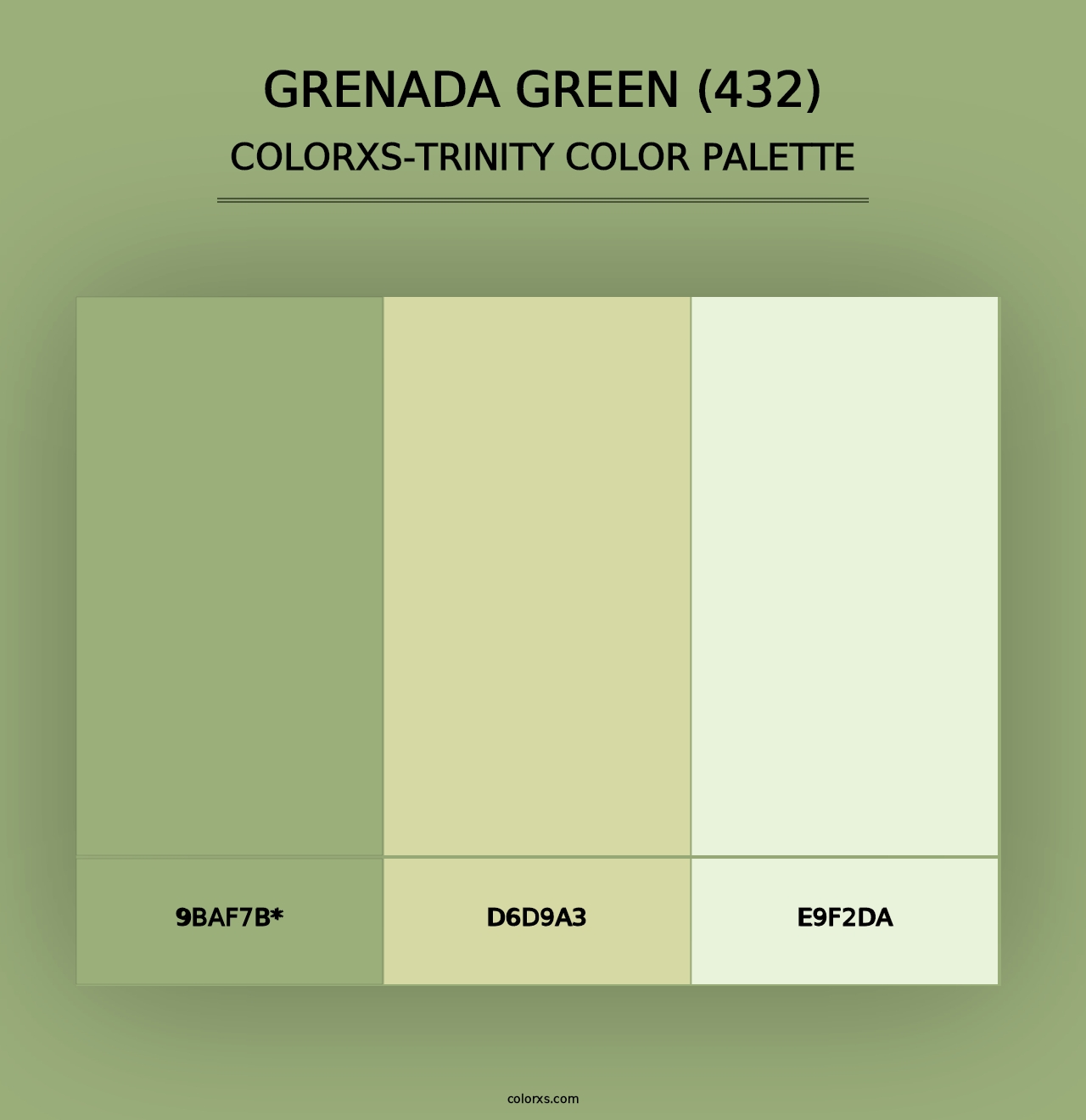 Grenada Green (432) - Colorxs Trinity Palette