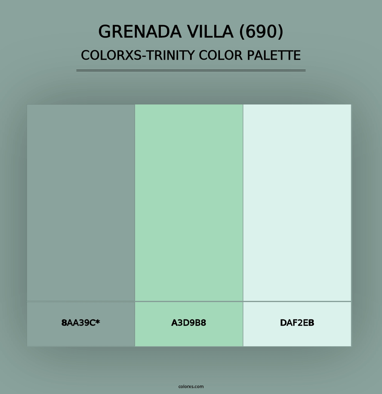 Grenada Villa (690) - Colorxs Trinity Palette