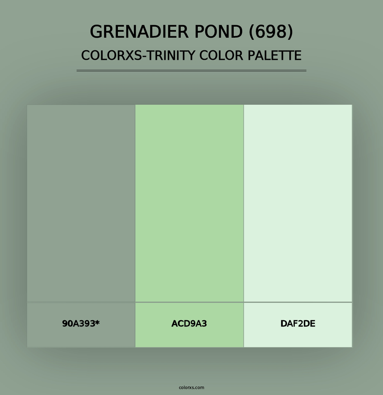 Grenadier Pond (698) - Colorxs Trinity Palette