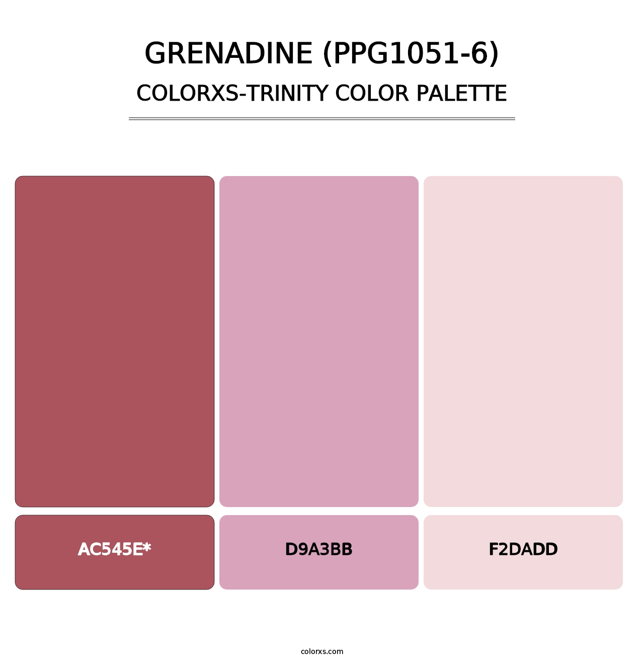 Grenadine (PPG1051-6) - Colorxs Trinity Palette