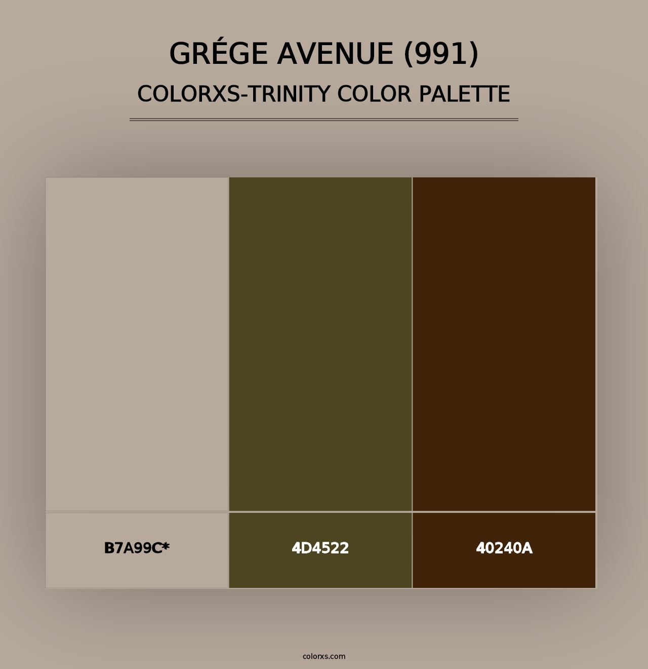 Grége Avenue (991) - Colorxs Trinity Palette