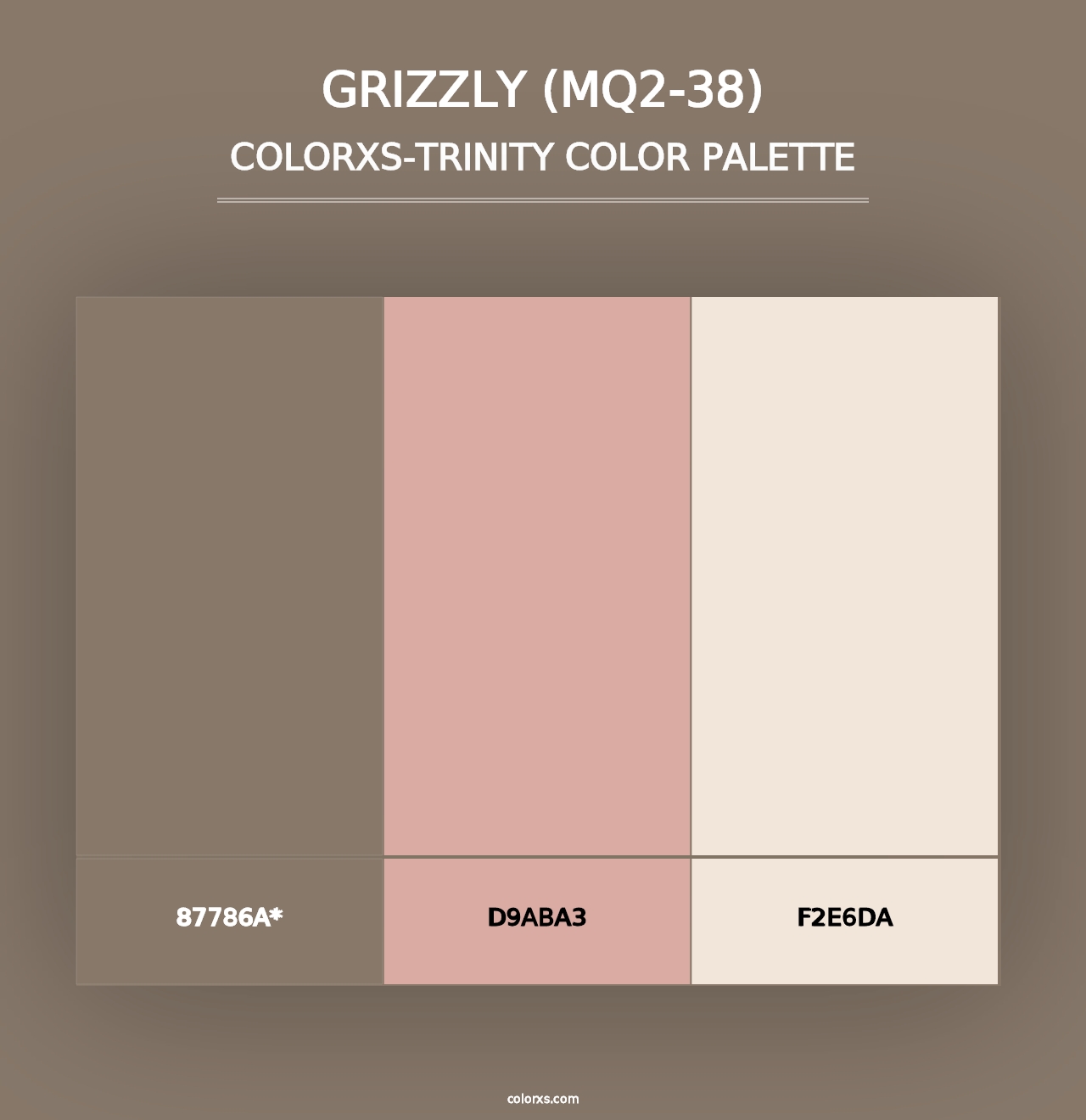 Grizzly (MQ2-38) - Colorxs Trinity Palette