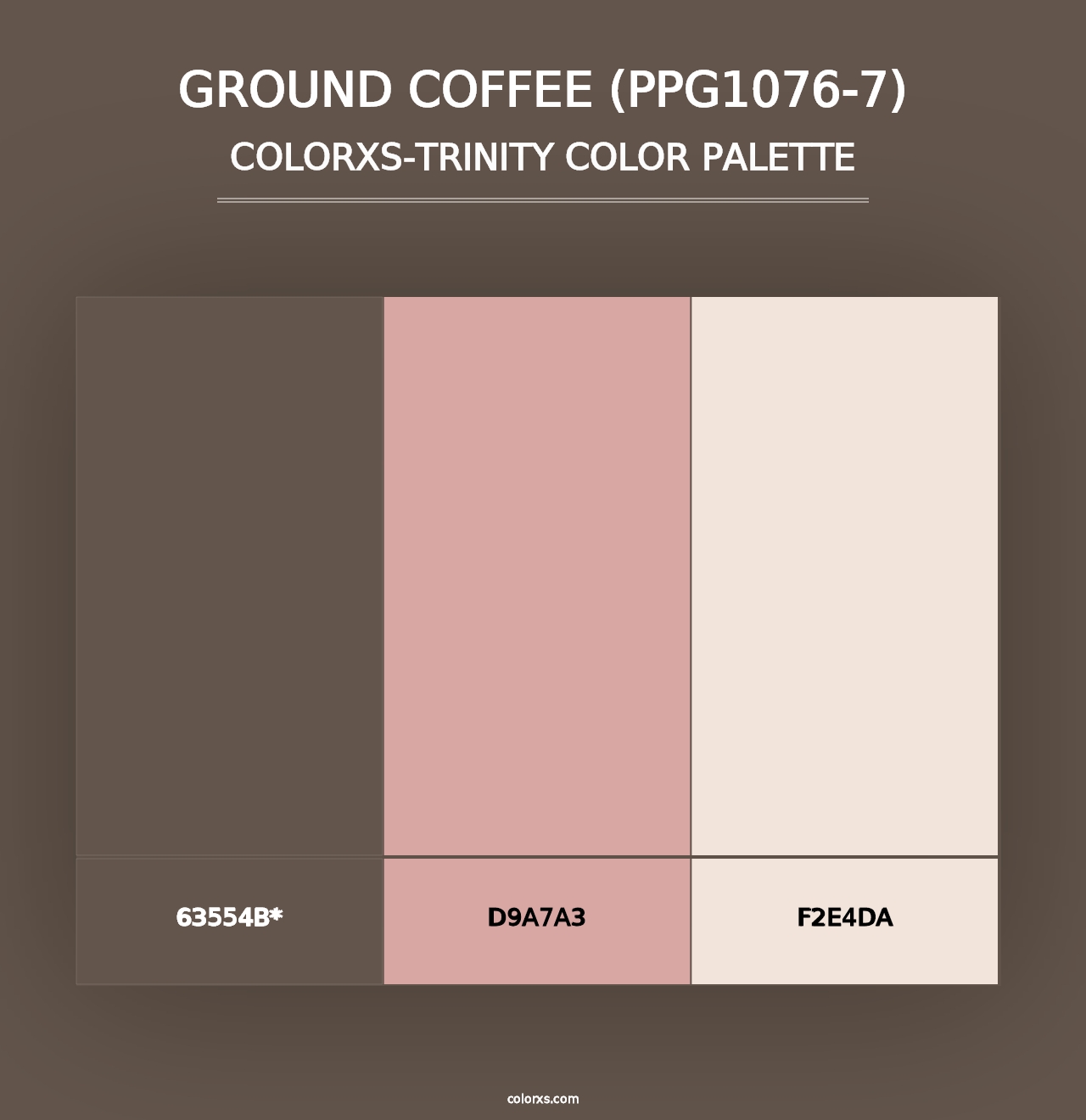 Ground Coffee (PPG1076-7) - Colorxs Trinity Palette