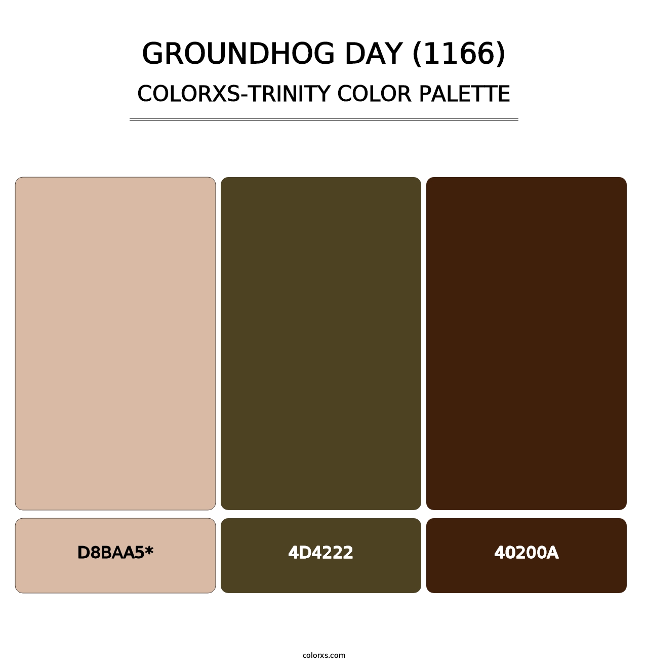 Groundhog Day (1166) - Colorxs Trinity Palette