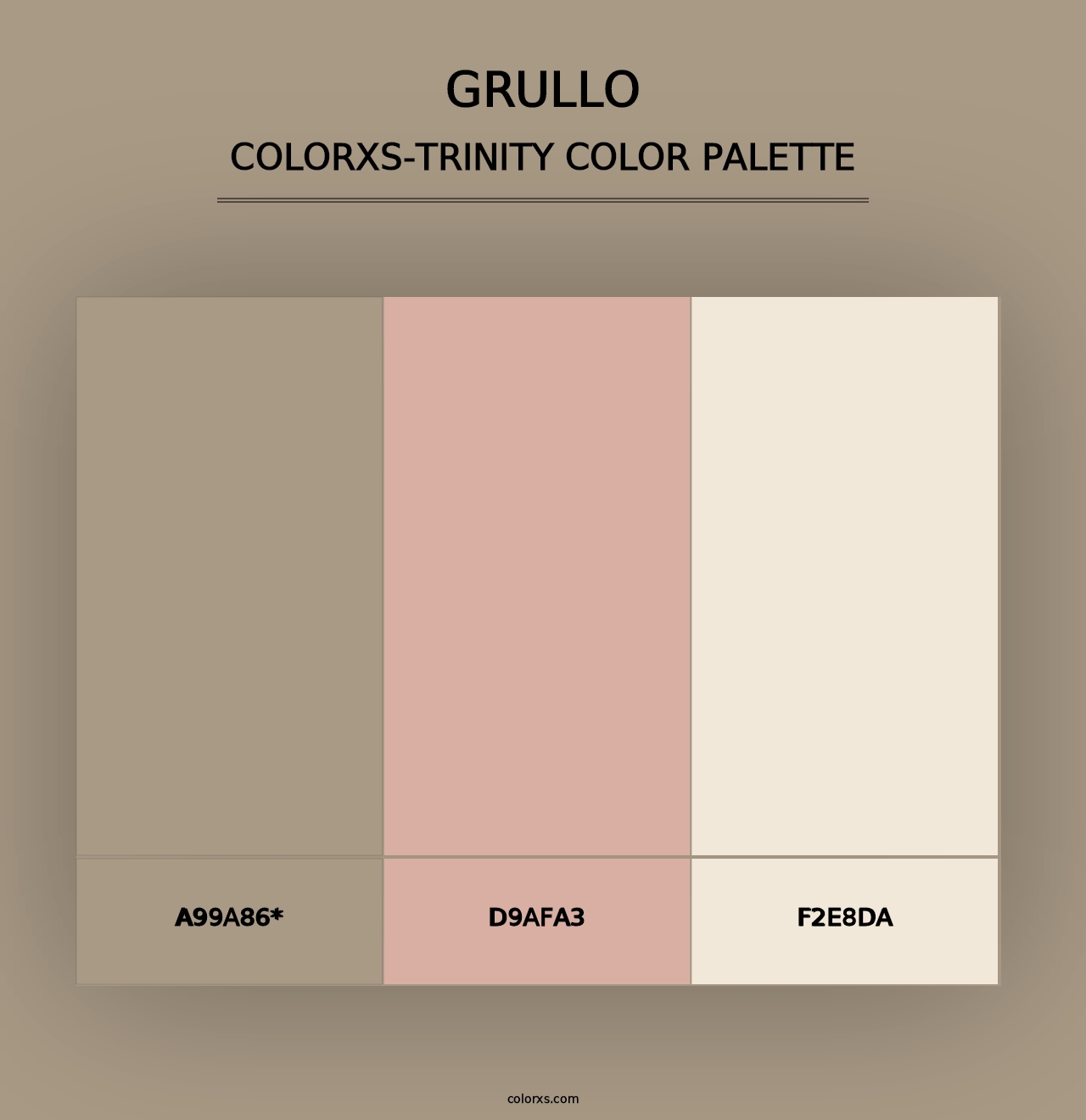 Grullo - Colorxs Trinity Palette