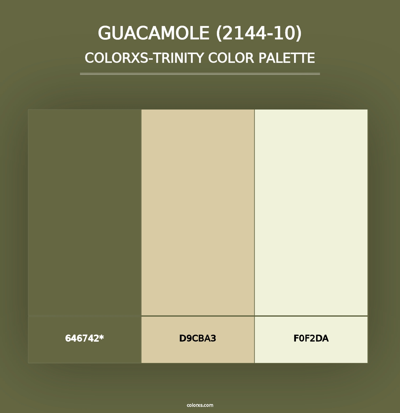 Guacamole (2144-10) - Colorxs Trinity Palette