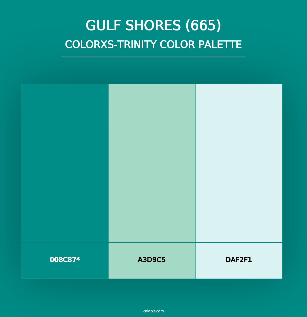 Gulf Shores (665) - Colorxs Trinity Palette