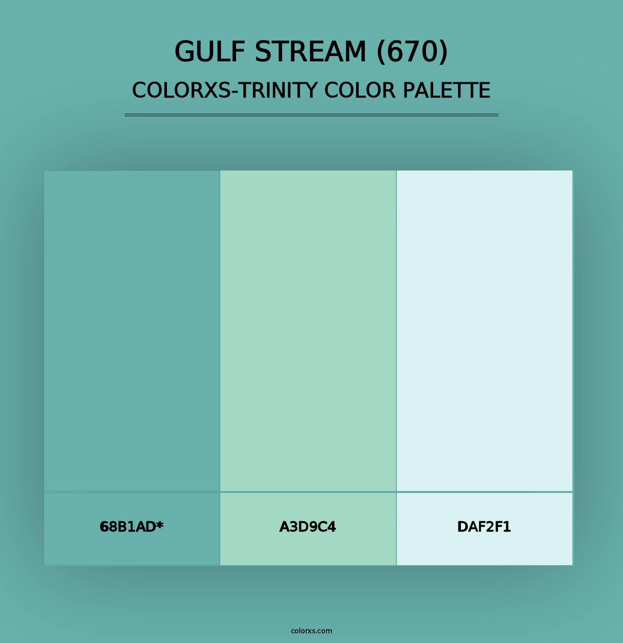 Gulf Stream (670) - Colorxs Trinity Palette