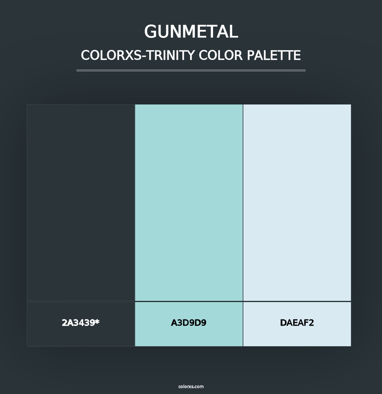 Gunmetal - Colorxs Trinity Palette