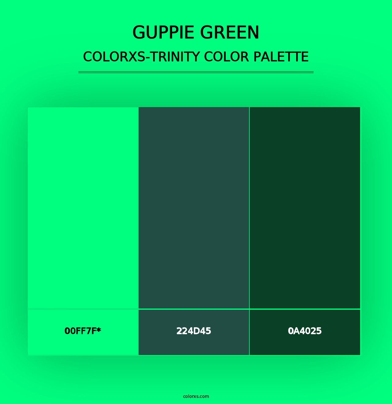 Guppie green - Colorxs Trinity Palette