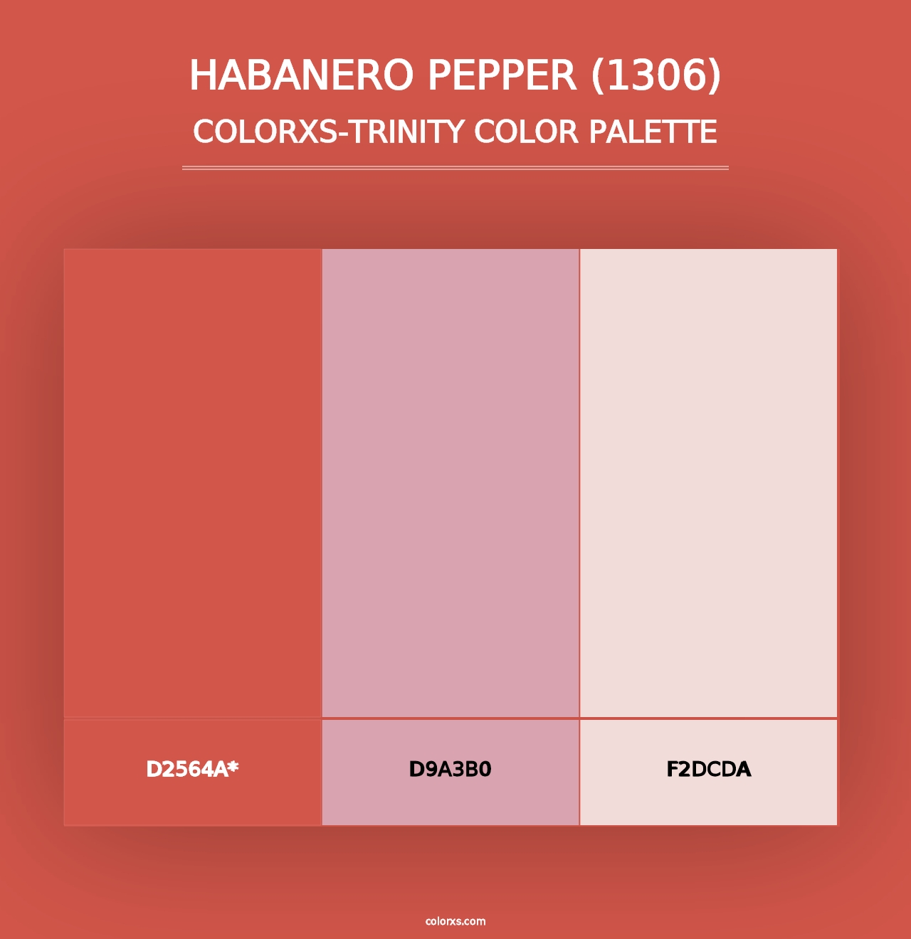 Habanero Pepper (1306) - Colorxs Trinity Palette