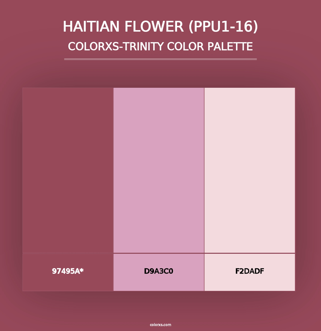 Haitian Flower (PPU1-16) - Colorxs Trinity Palette