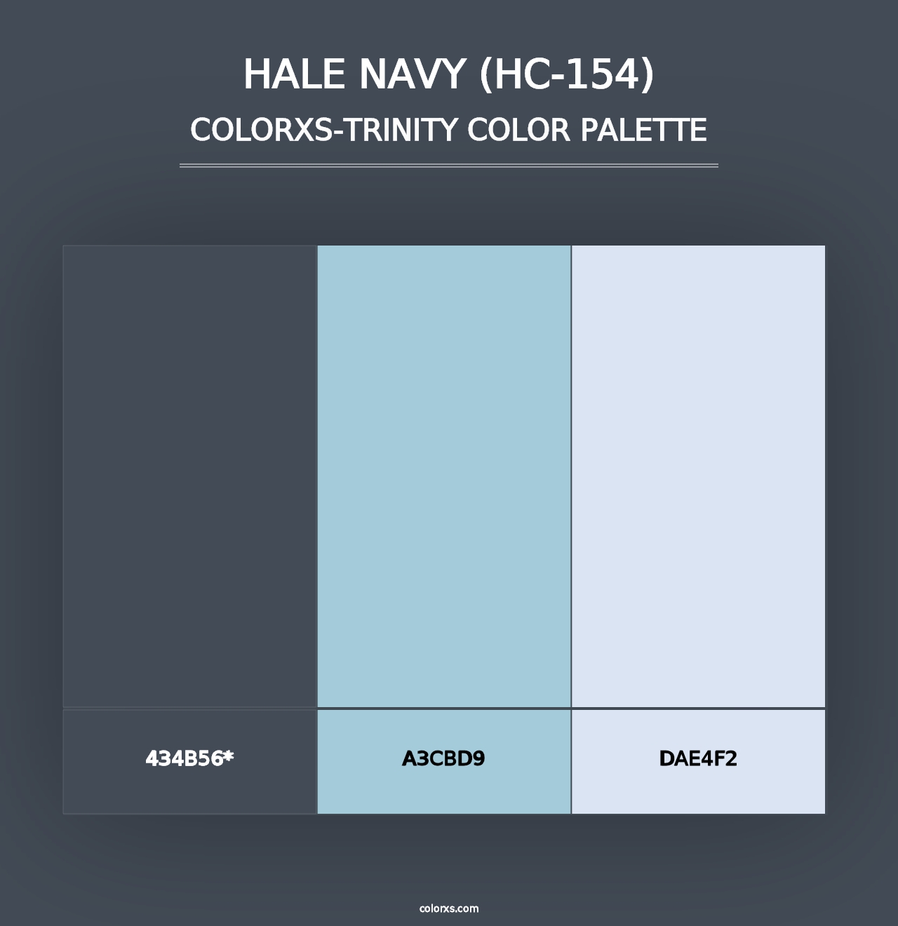 Hale Navy (HC-154) - Colorxs Trinity Palette