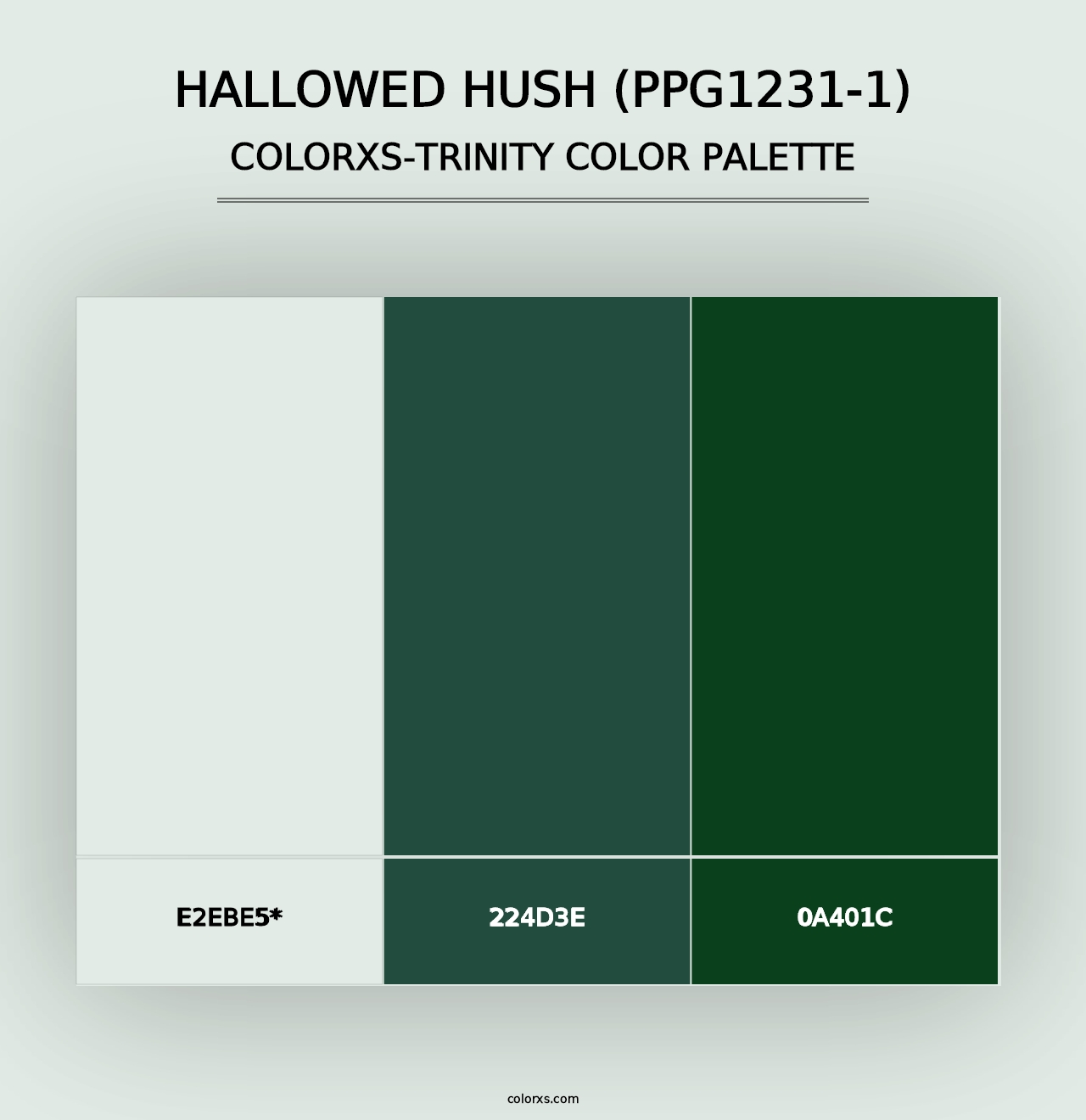 Hallowed Hush (PPG1231-1) - Colorxs Trinity Palette