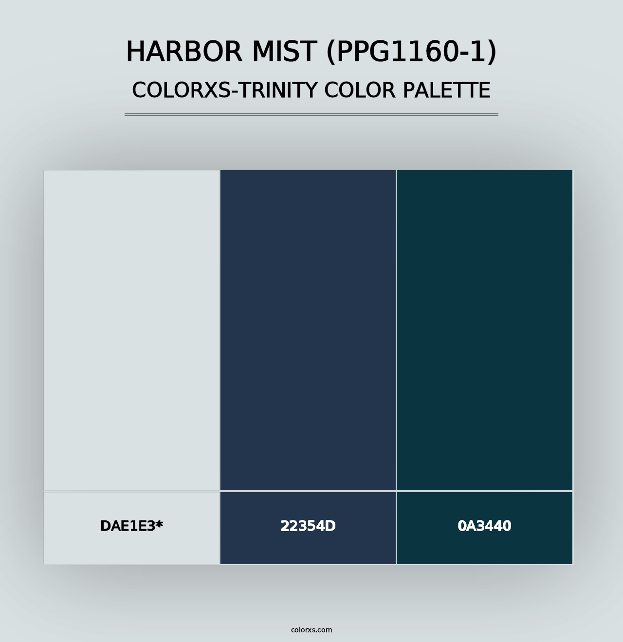 Harbor Mist (PPG1160-1) - Colorxs Trinity Palette