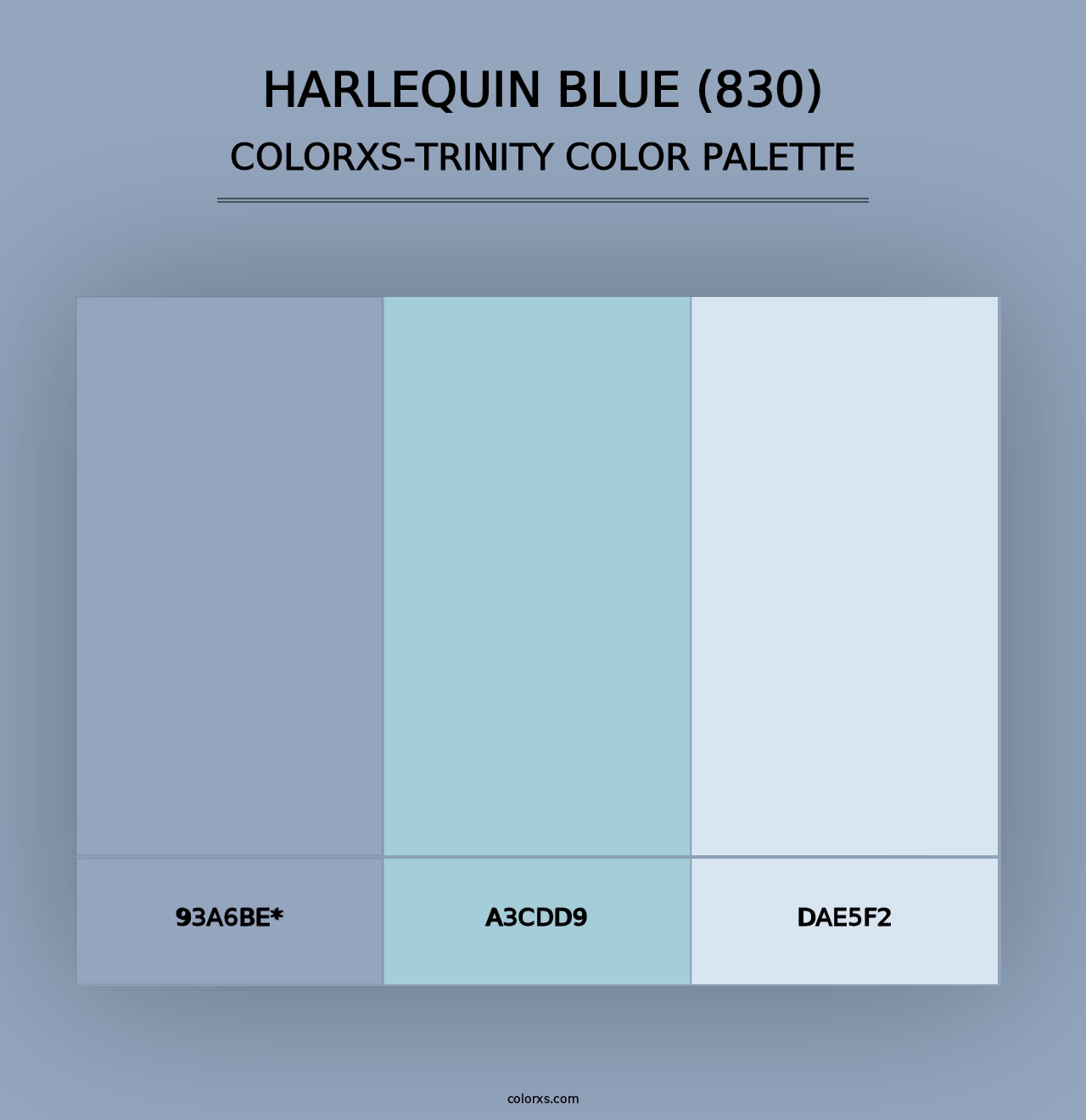 Harlequin Blue (830) - Colorxs Trinity Palette