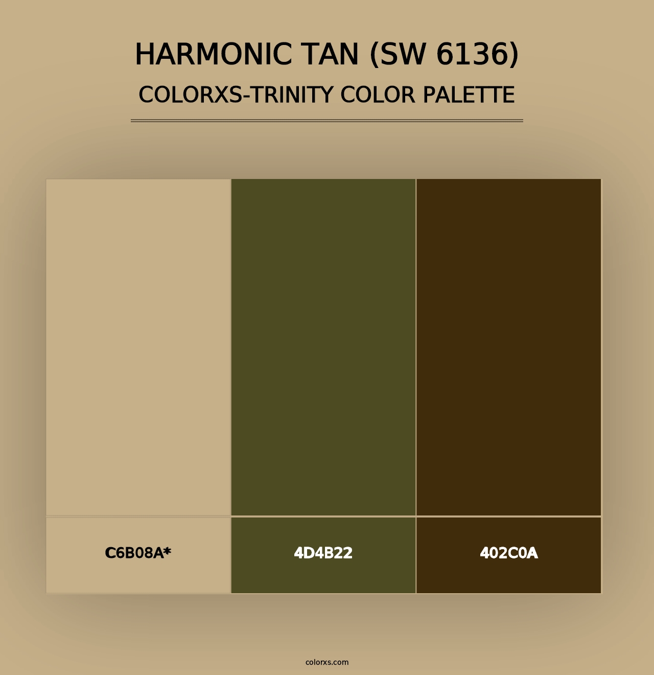 Harmonic Tan (SW 6136) - Colorxs Trinity Palette